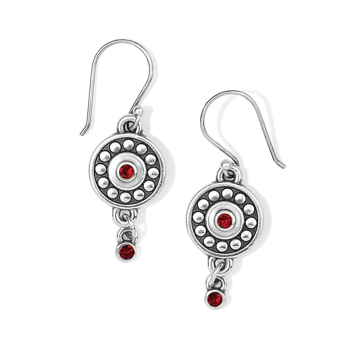 Pebble Dot Medali Reversible French Wire Earrings 1