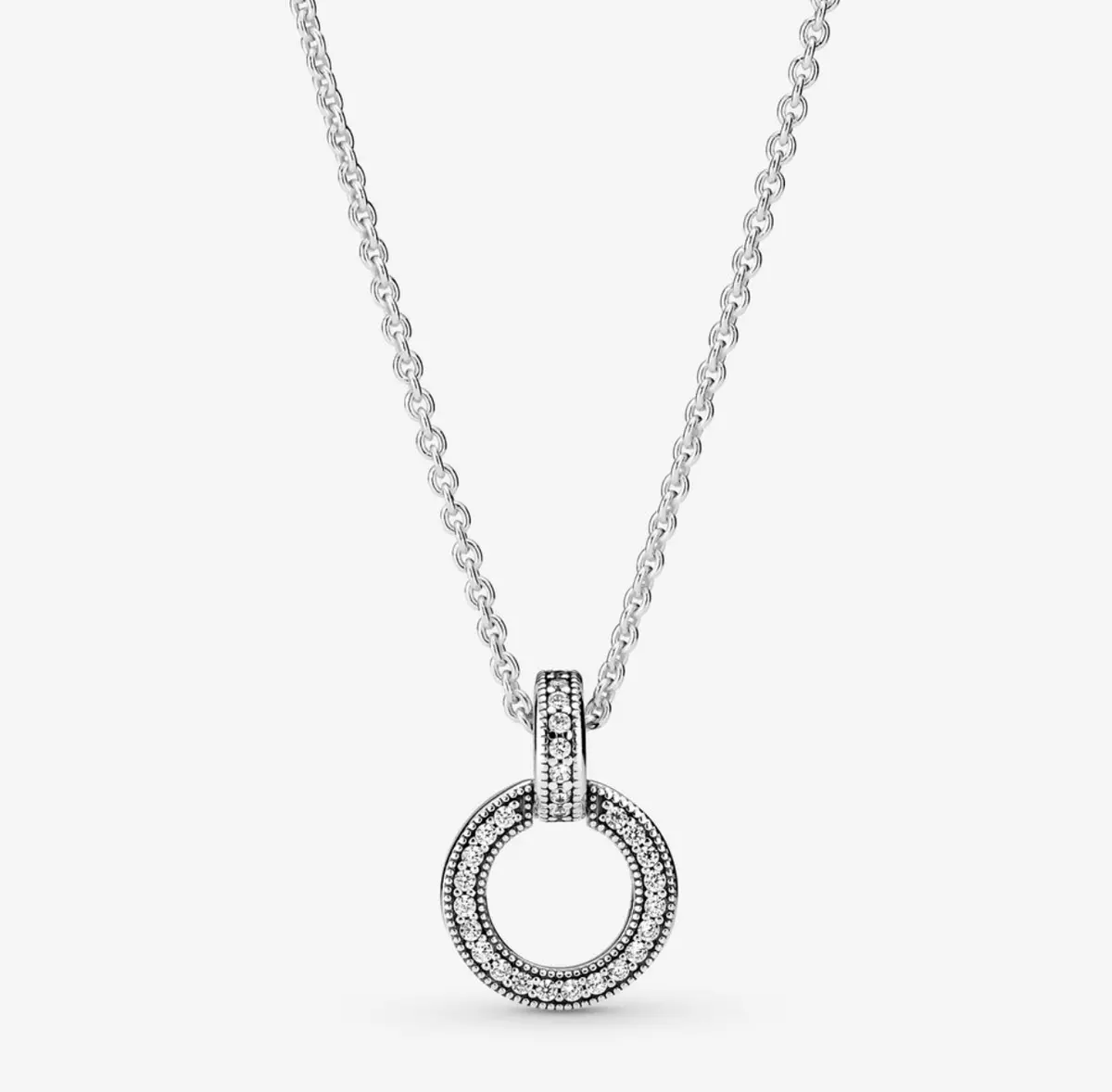 Double Circle Pendant & Necklace 1