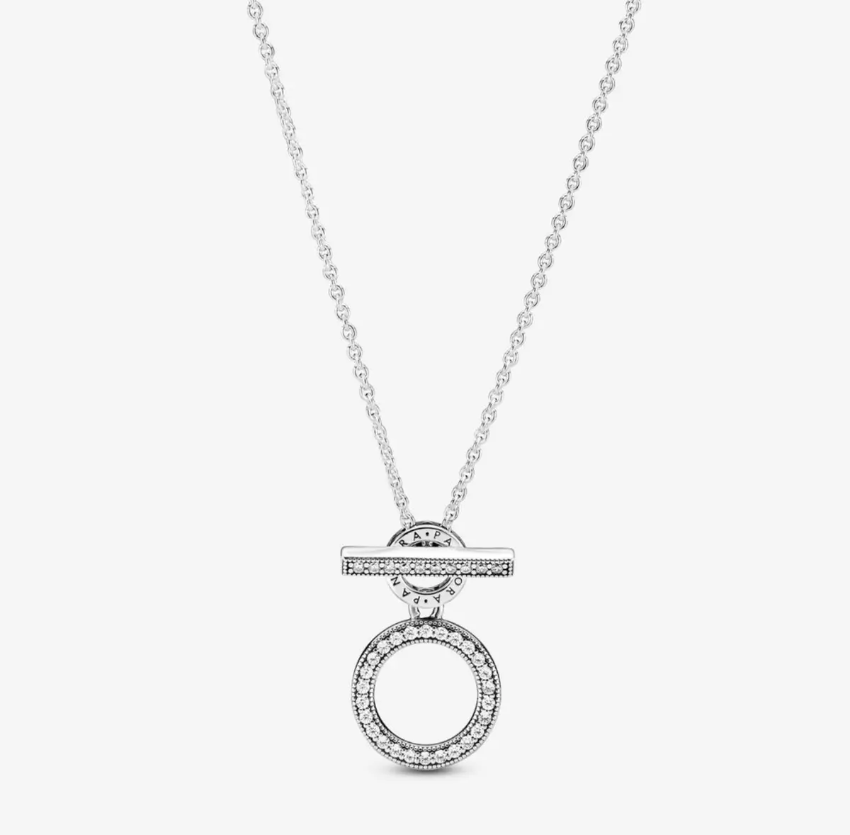 Double Hoop T-Bar Necklace 1