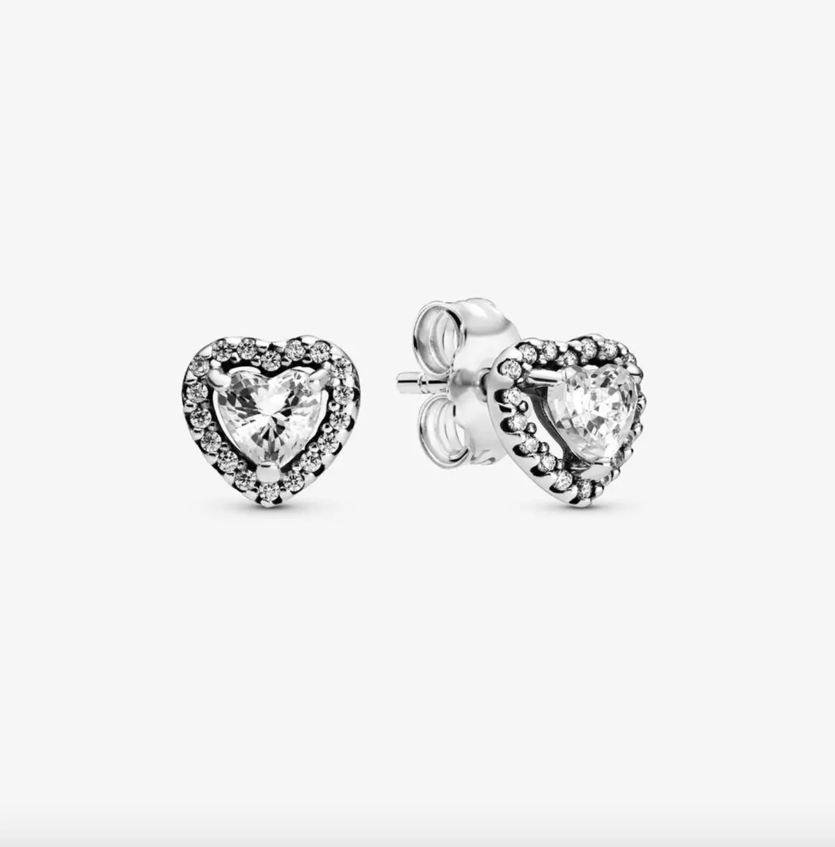 Elevated Heart Stud Earrings 1