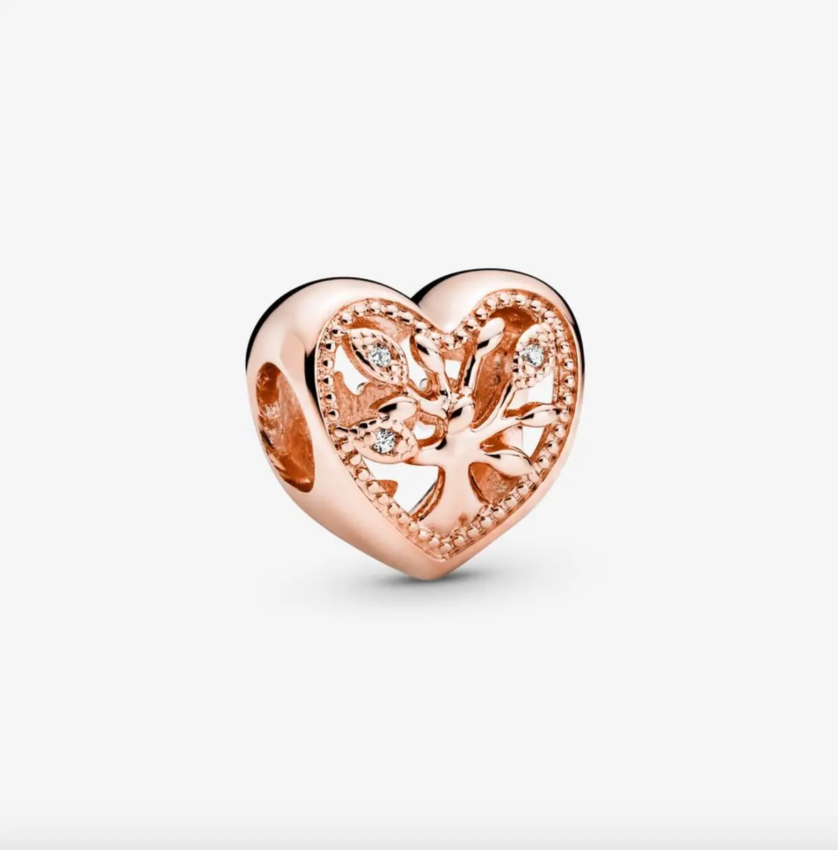 Openwork Family Tree Heart Charm 1