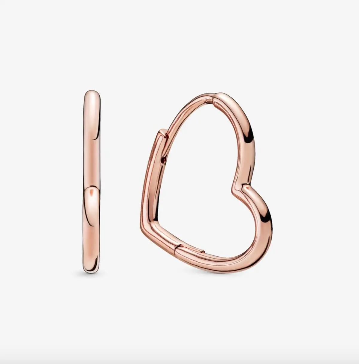 Asymmetrical Heart Hoop Earrings 1