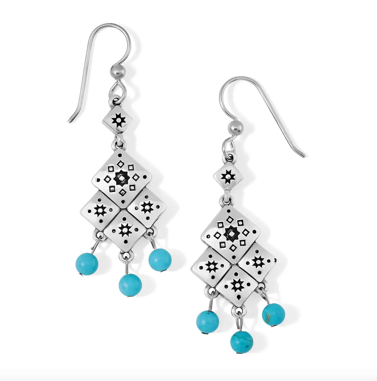 Mosaic Tile French Wire Earrings 1