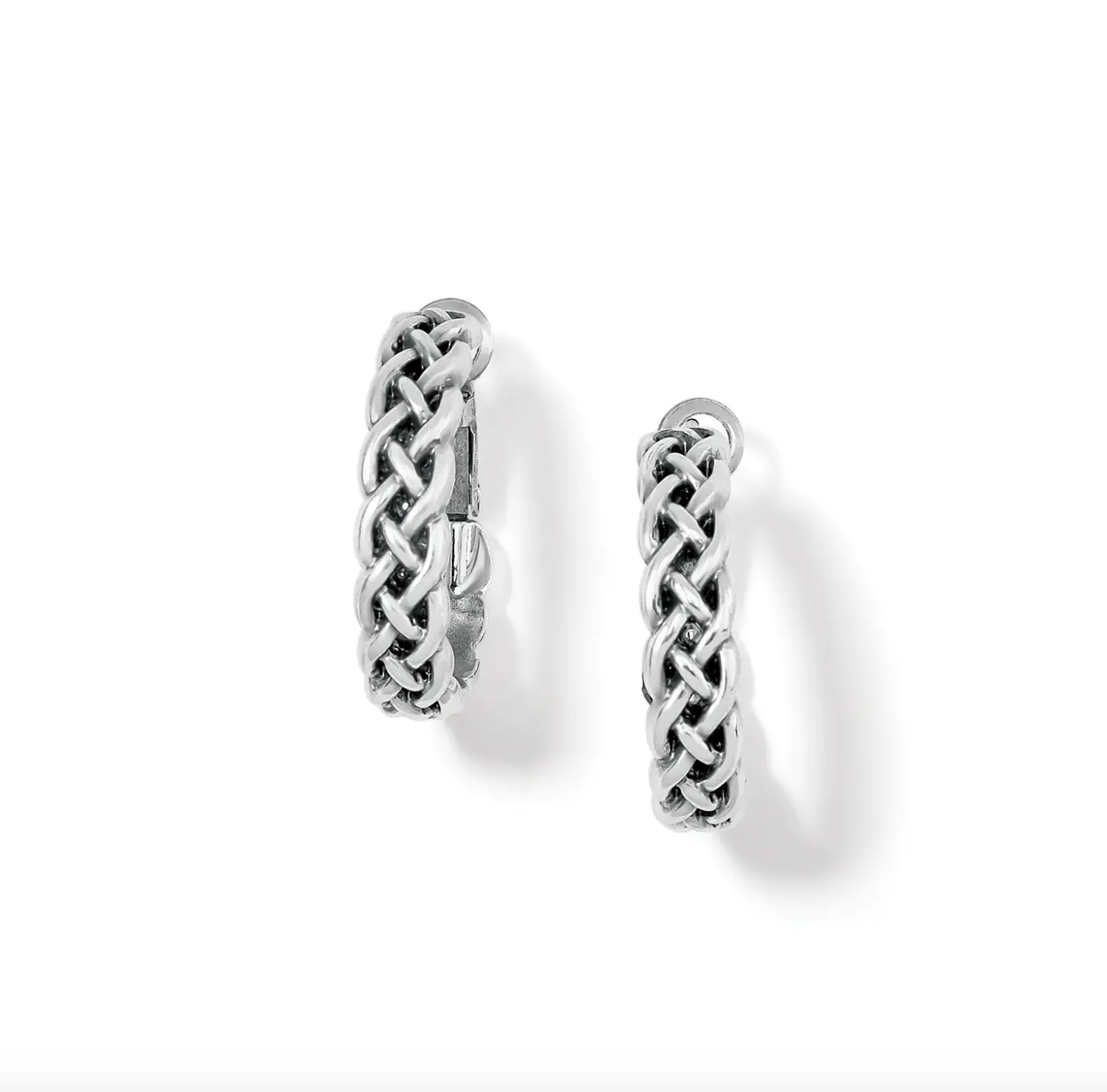 Interlok Braid Small Hoop Earrings 1