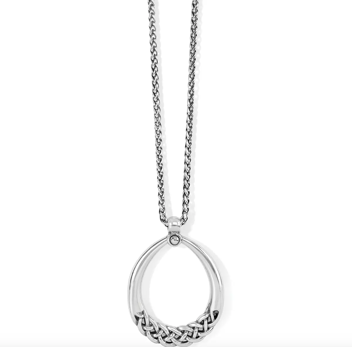 Interlok Braid Drop Necklace 1