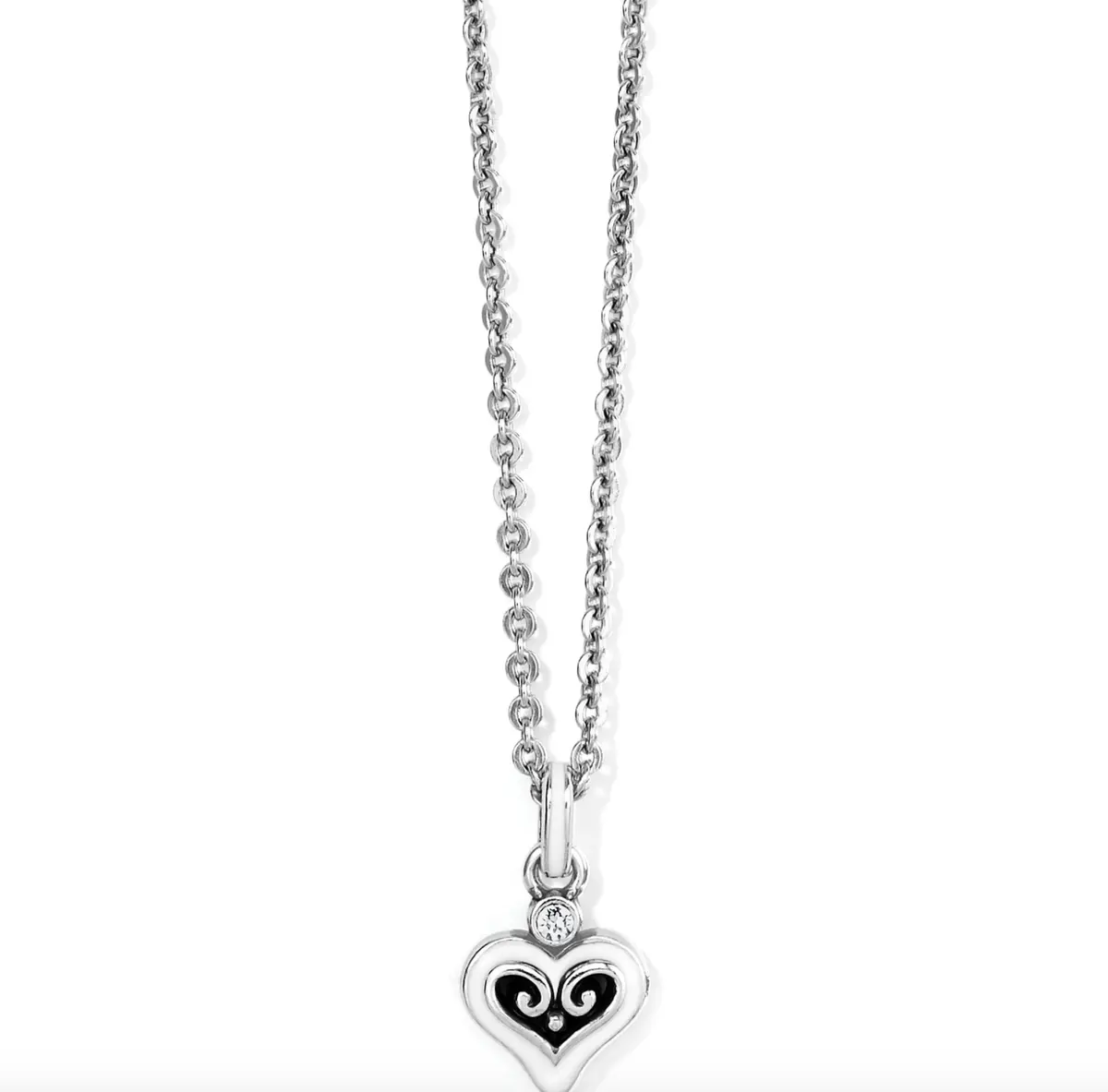 Alcazar Blanc Heart Necklace 1