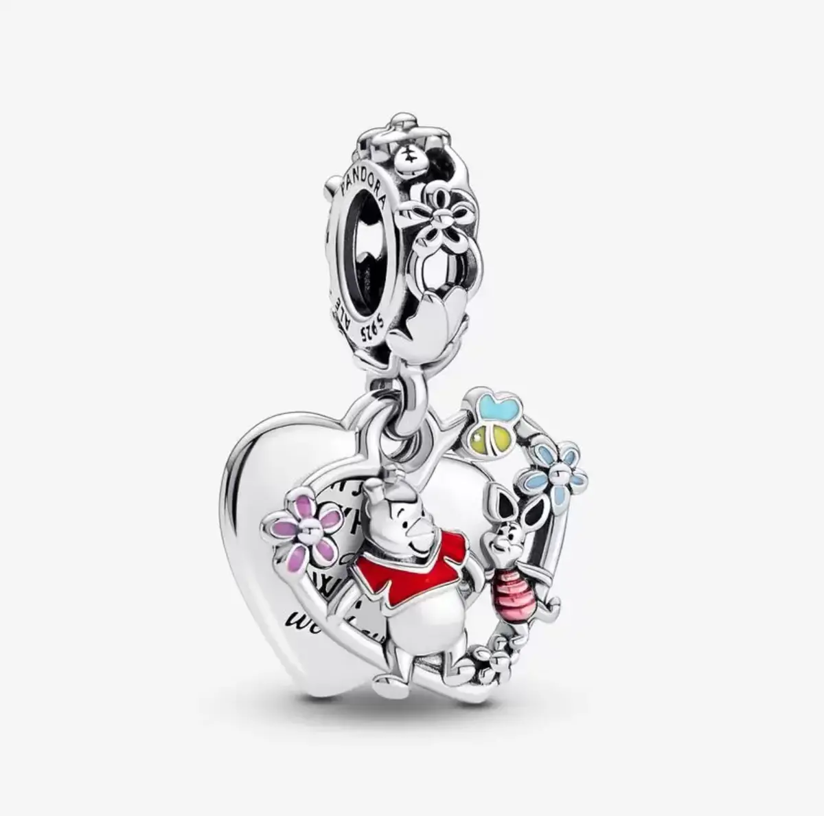 Disney Winnie The Pooh & Piglet Double Dangle Charm 1