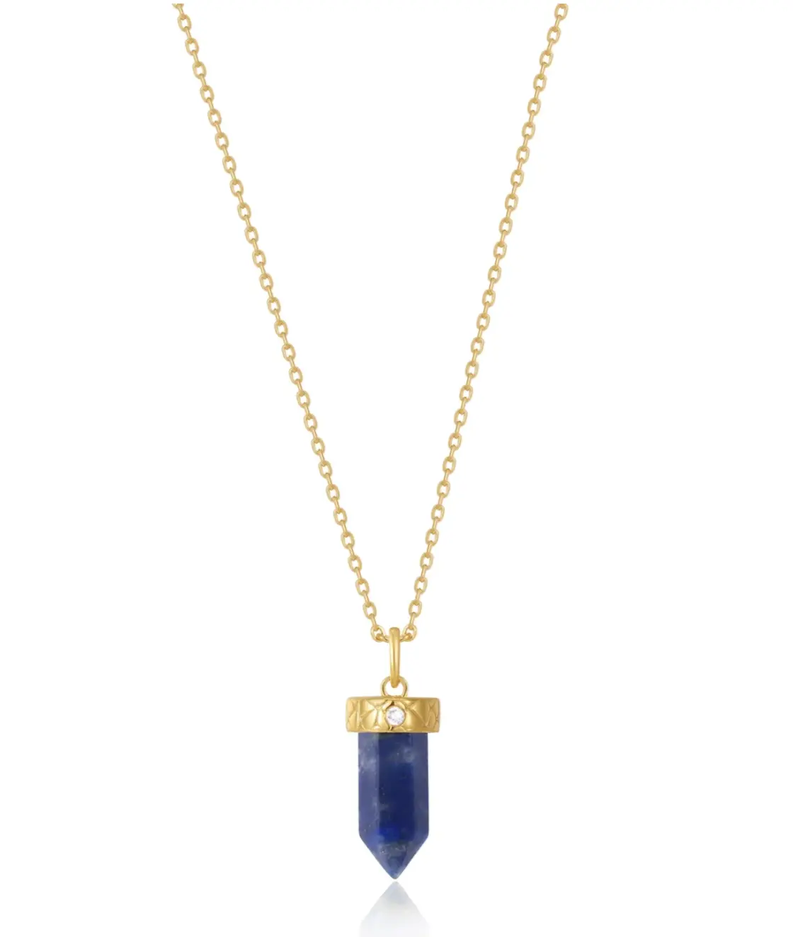 Lapis Point Pendant Necklace 1