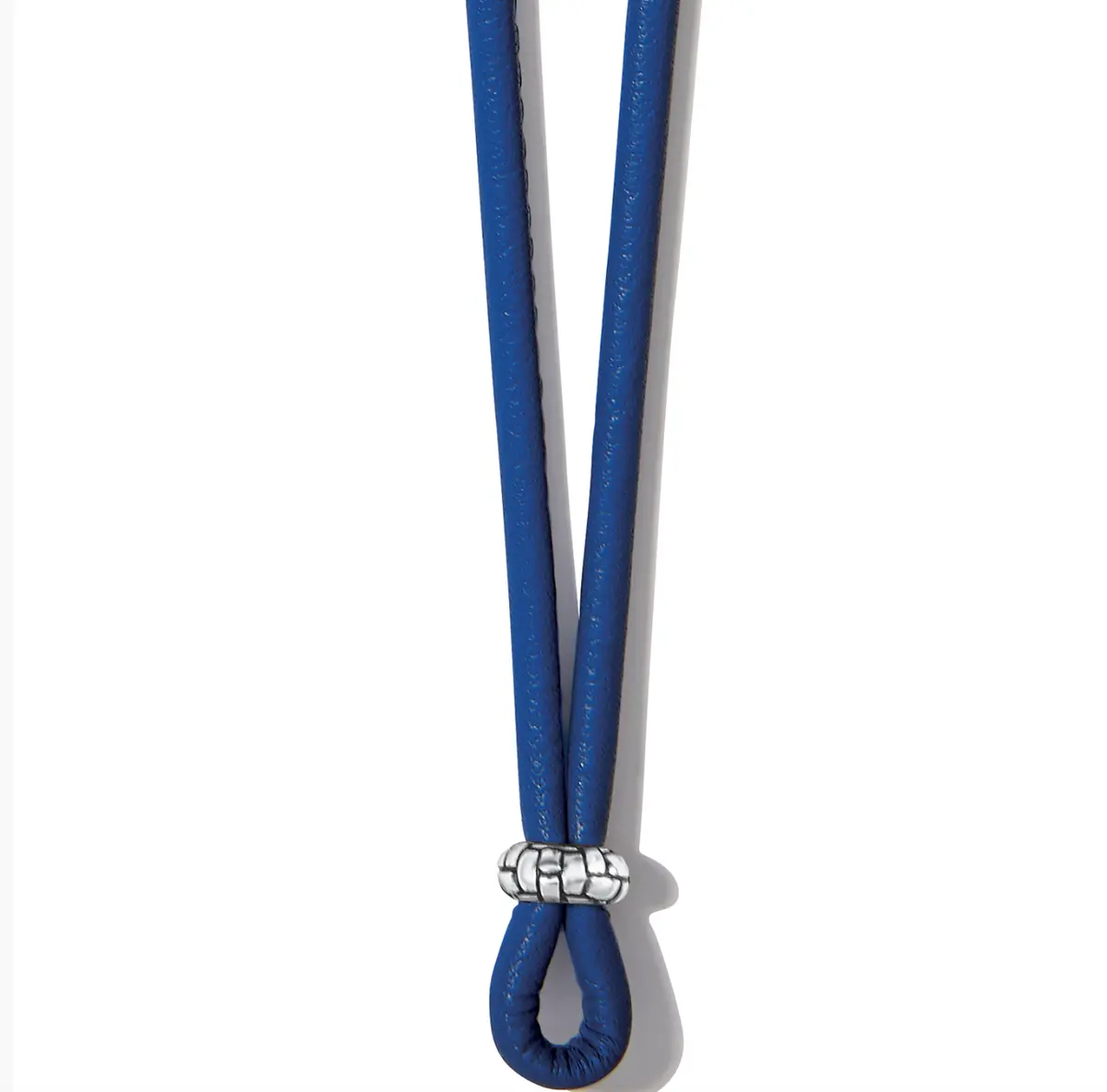 Leather Amulet Necklace | Harbor Blue 1