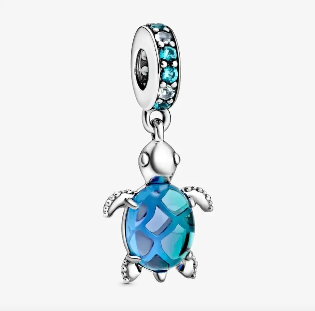 Murano Glass Sea Turtle Dangle Charm 1
