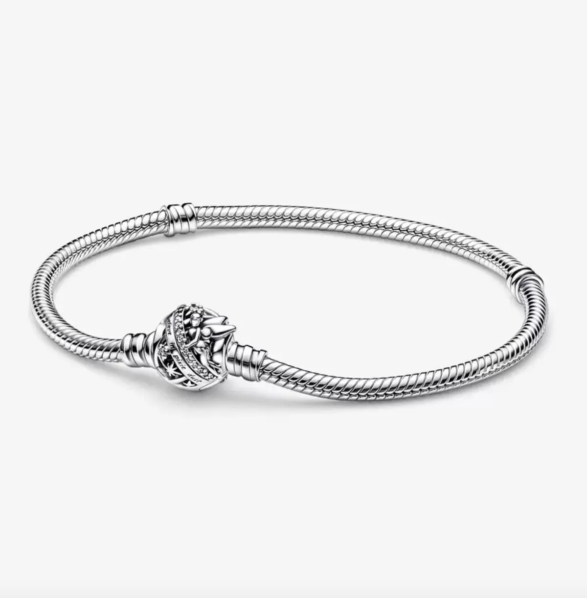 Disney Tinker Bell Clasp Moments Snake Chain Bracelet 1