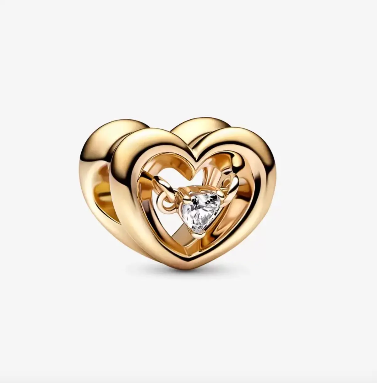 Radiant Heart & Floating Stone Charm 1