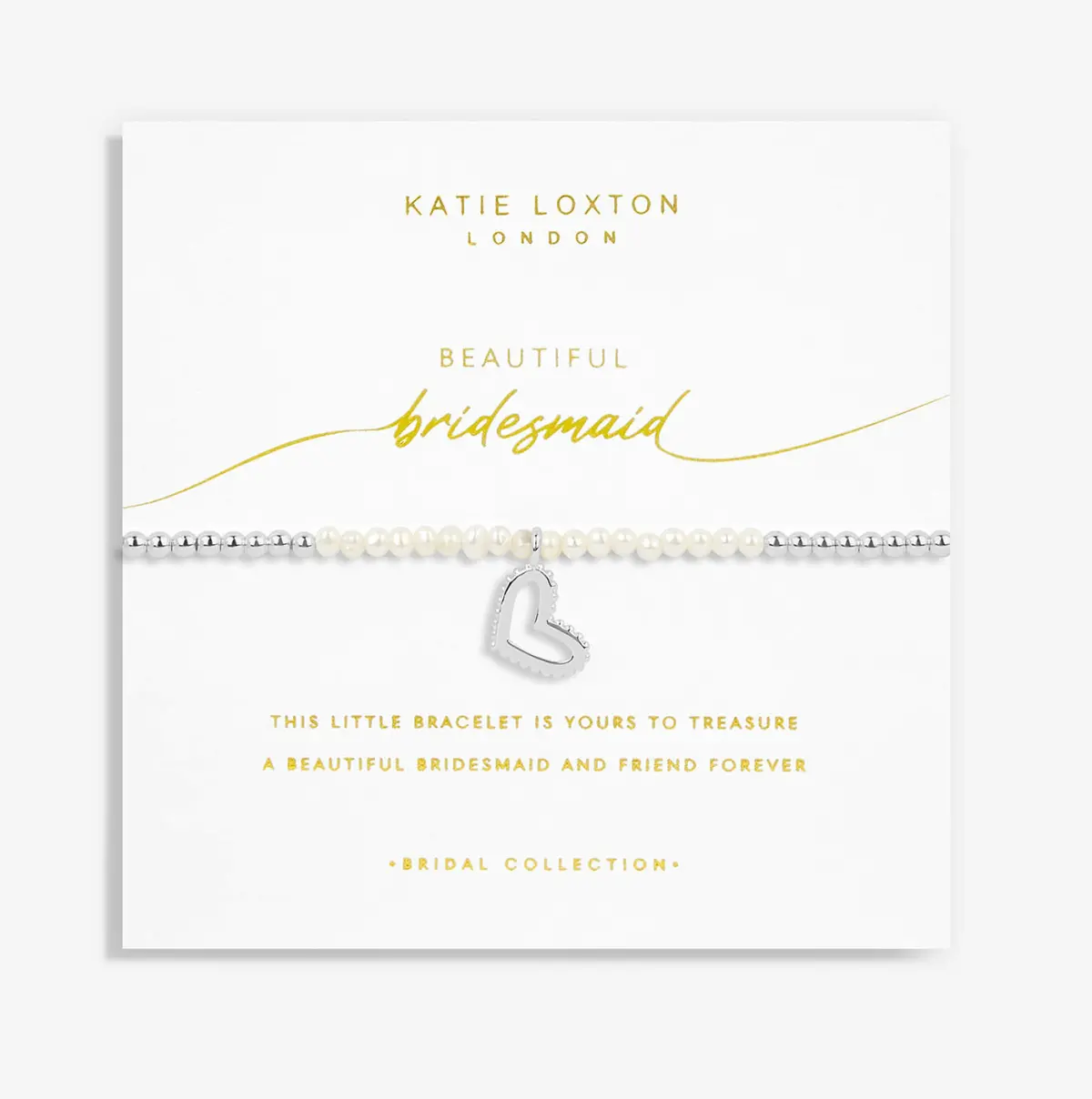 Bridal Pearl "Bridesmaid" Bracelet 1