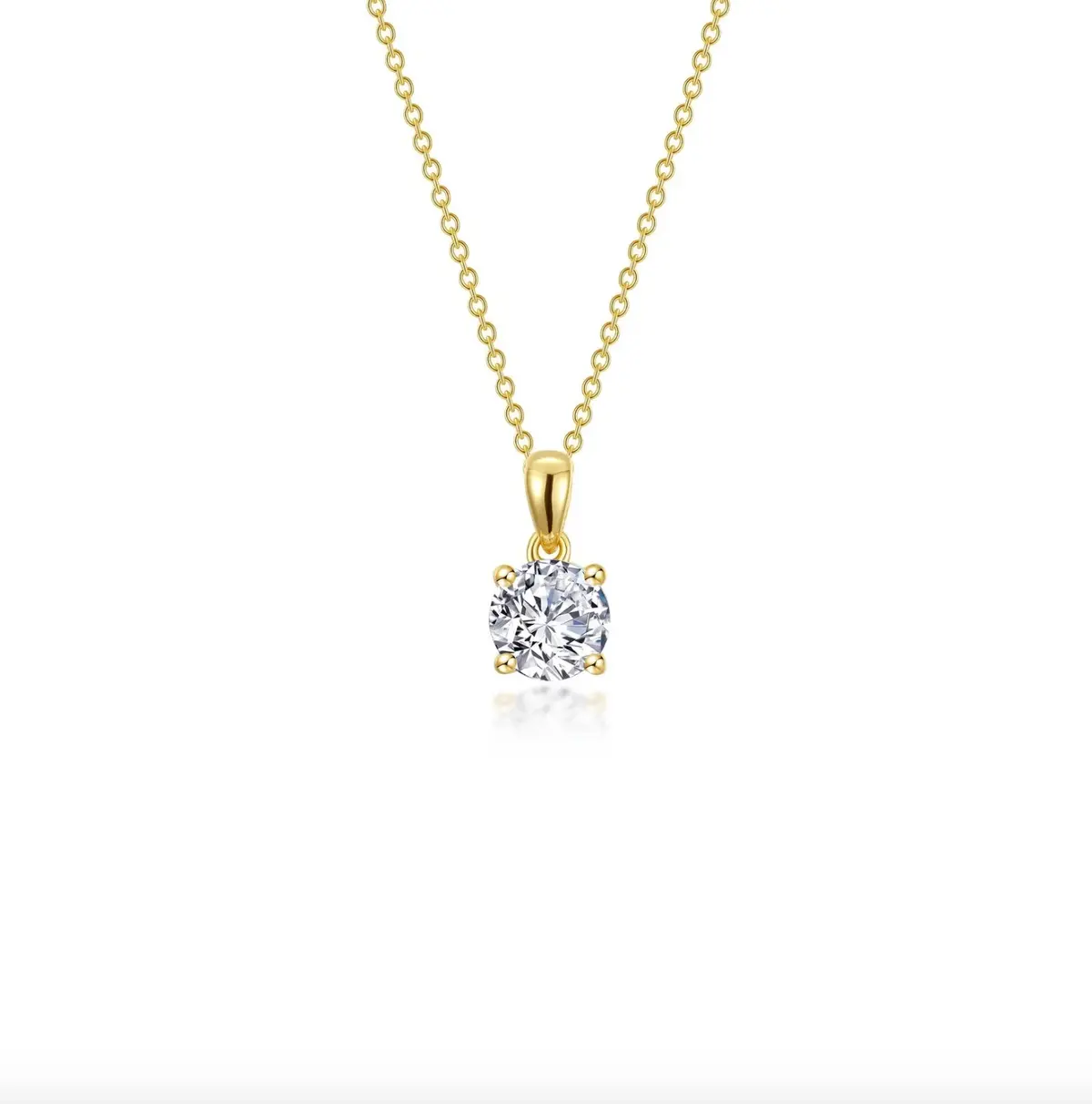 Lafonn 4-Prong Solitaire Necklace 1