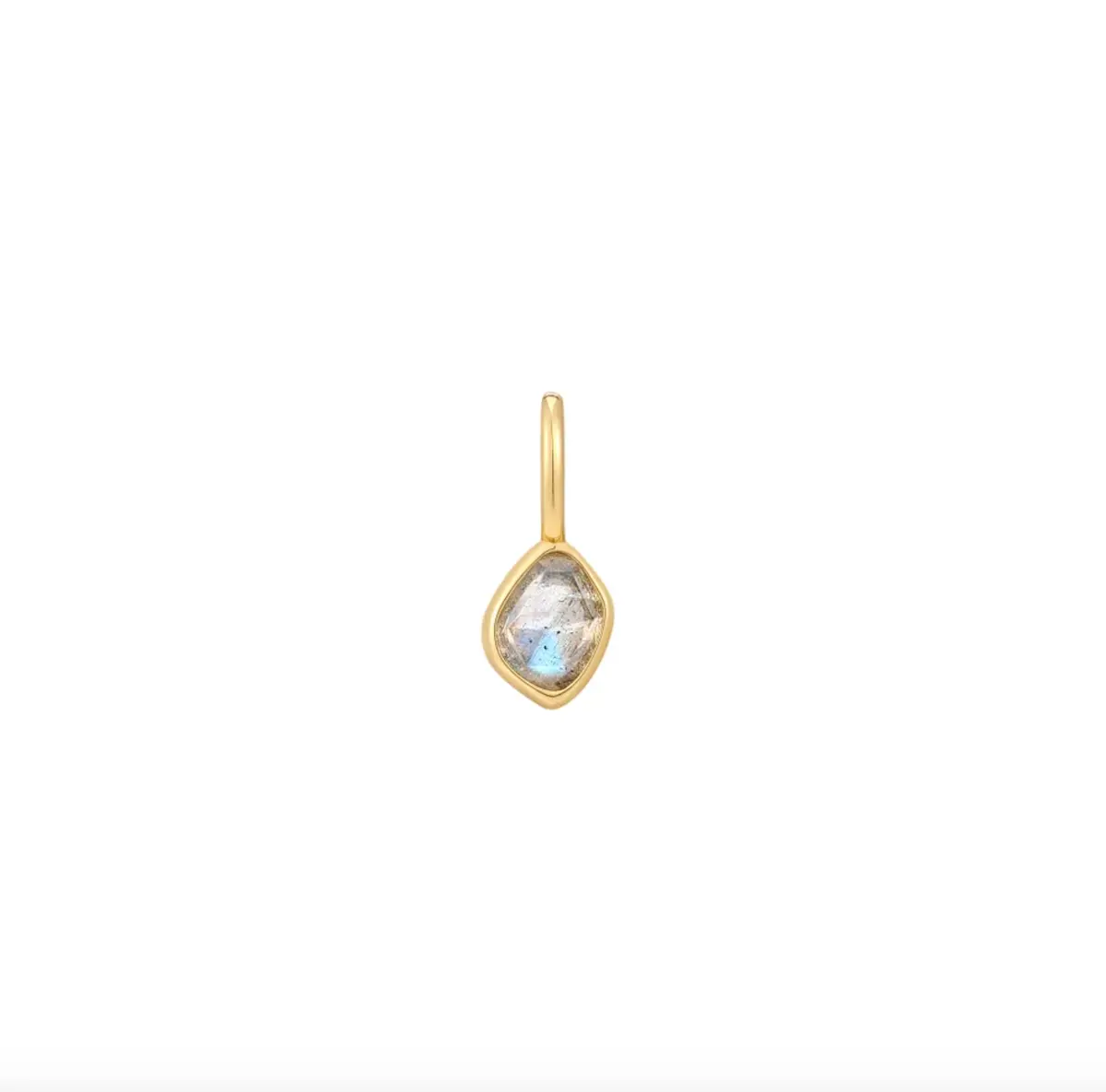 Gold Labradorite Necklace Charm 1