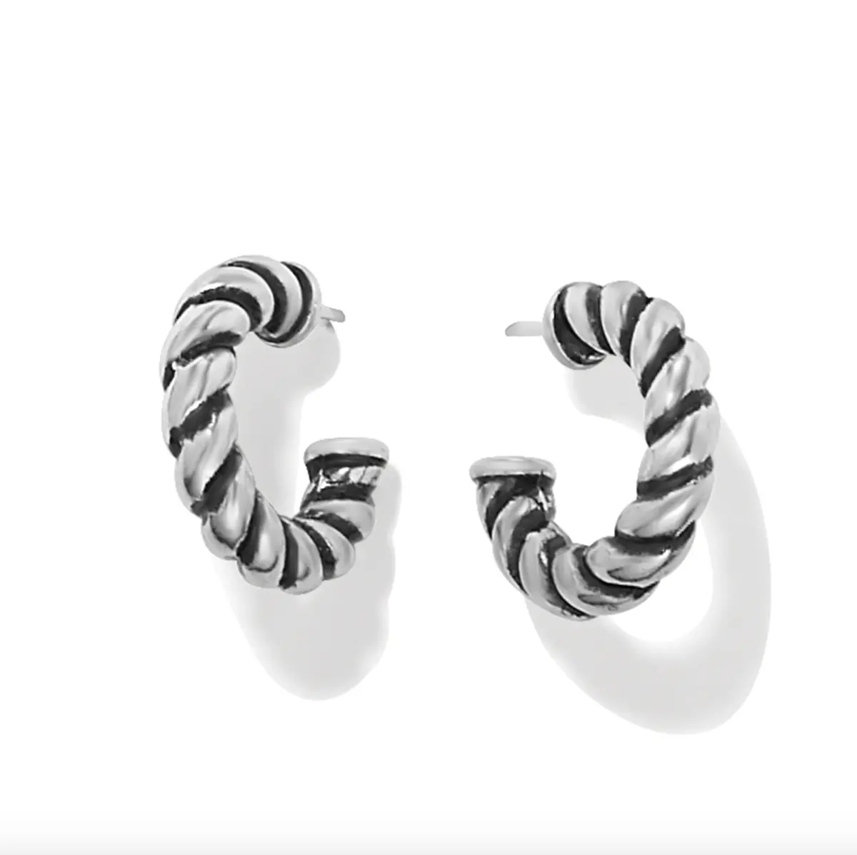 Interlok Twist Small Post Hoop Earrings 1