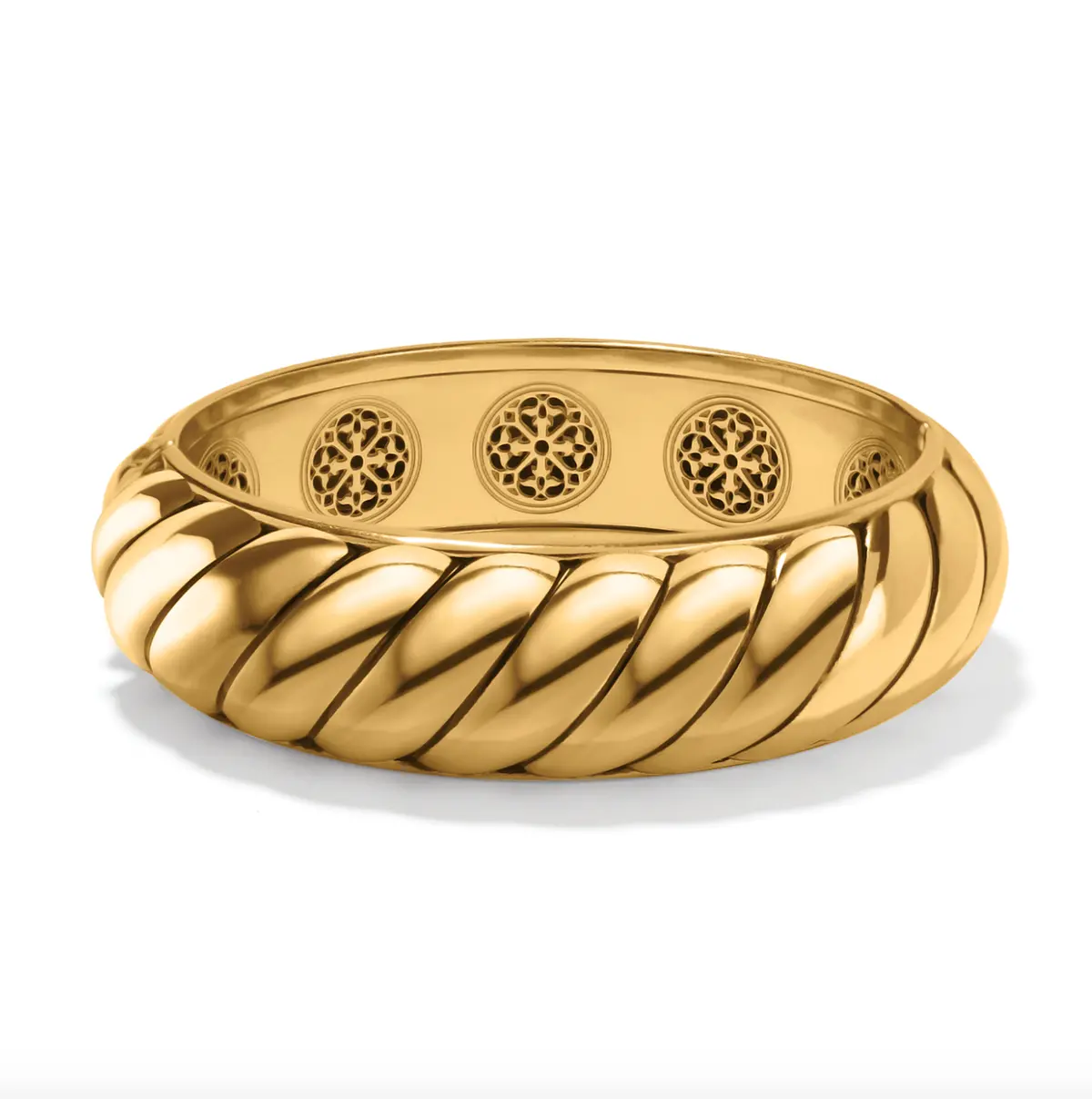 Athena Scalloped Hinged Bangle 1
