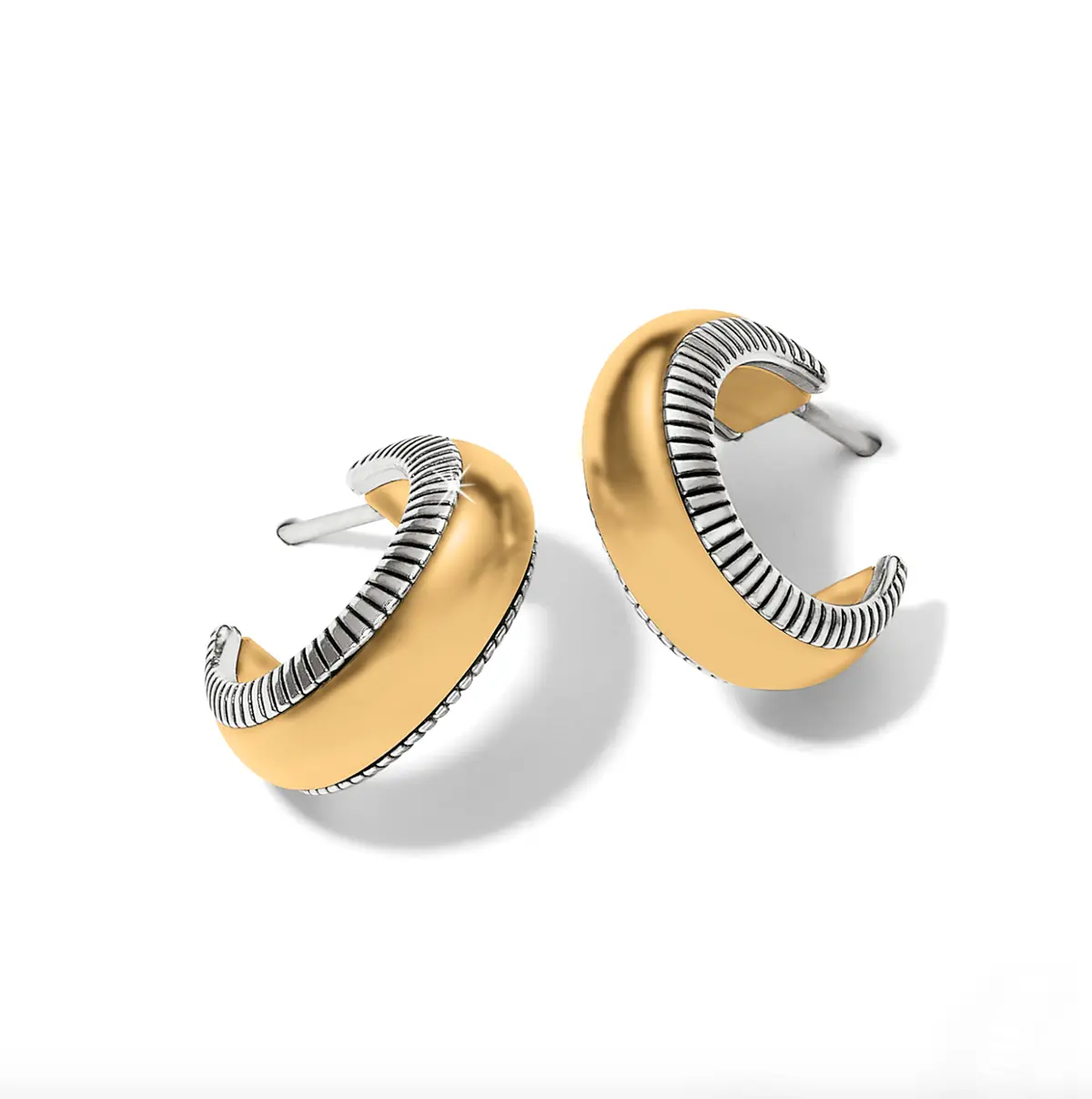 Interlok Noir Small Hoop Earrings 1