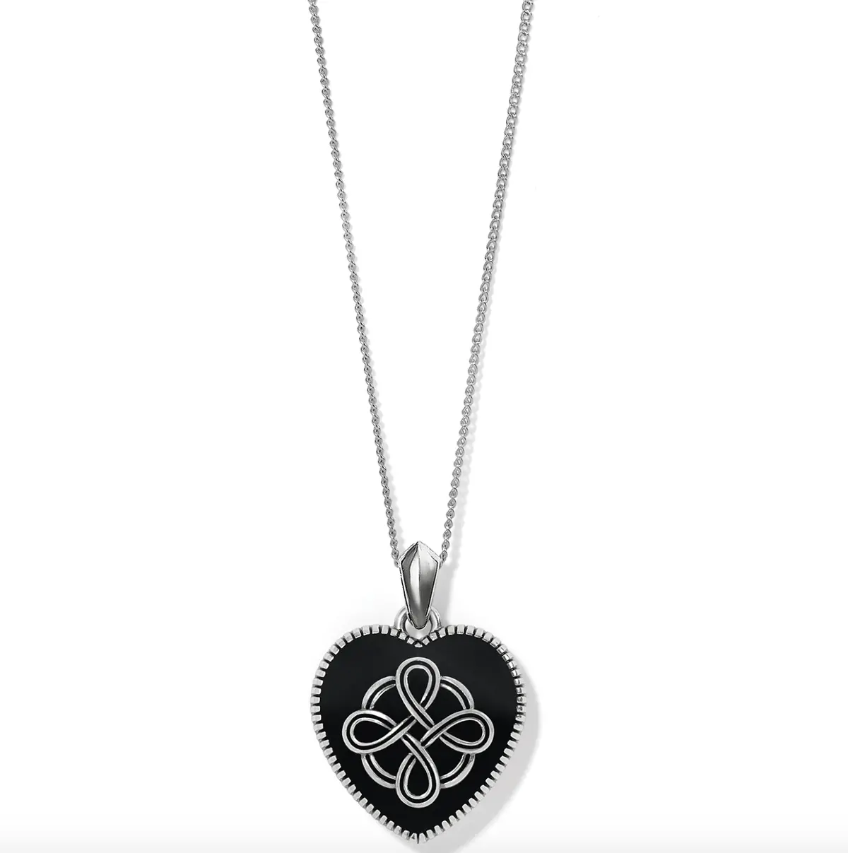 Interlok Noir Reversible Heart Necklace 1