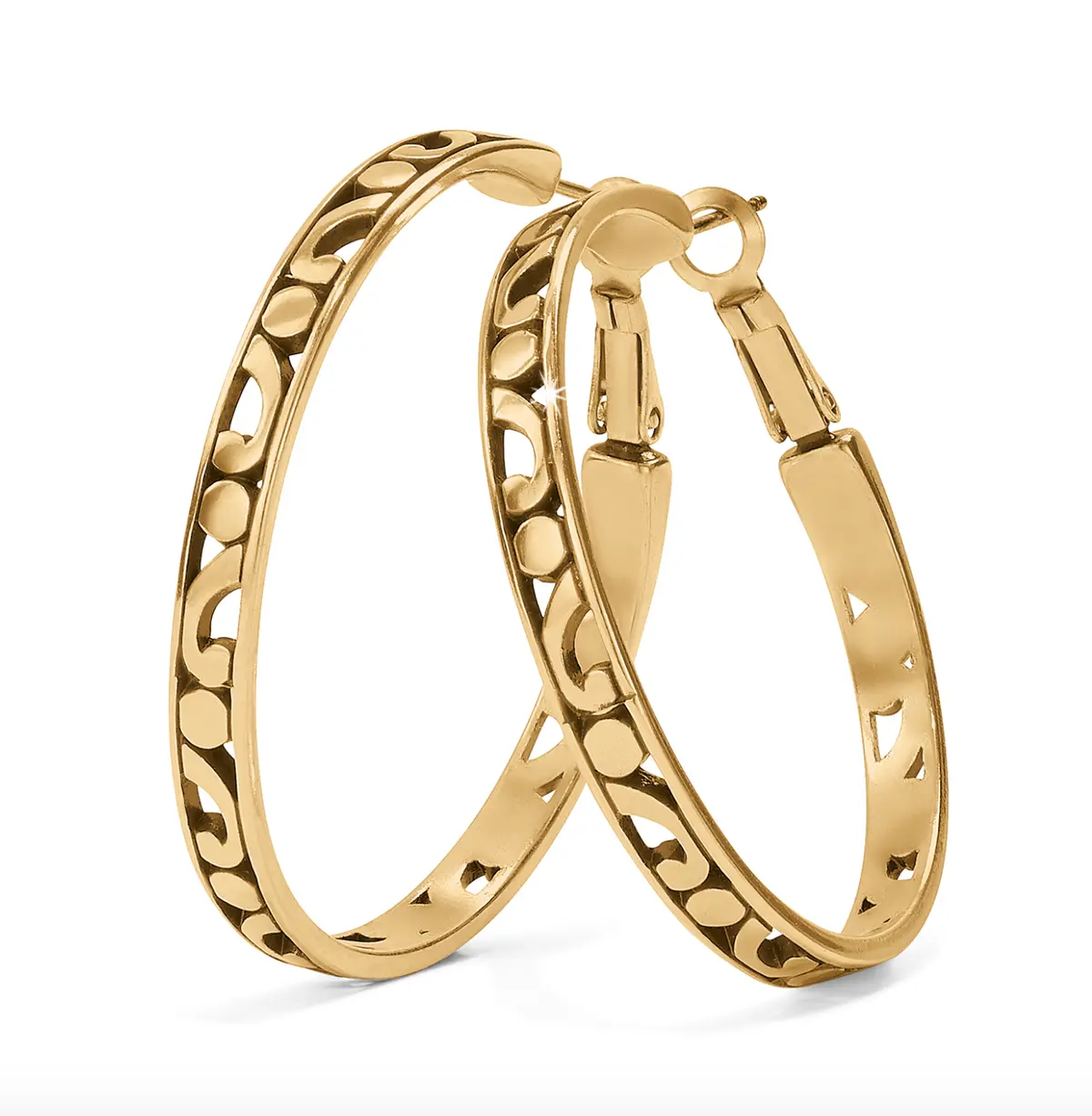 Contempo Large Hoop Earrings 1