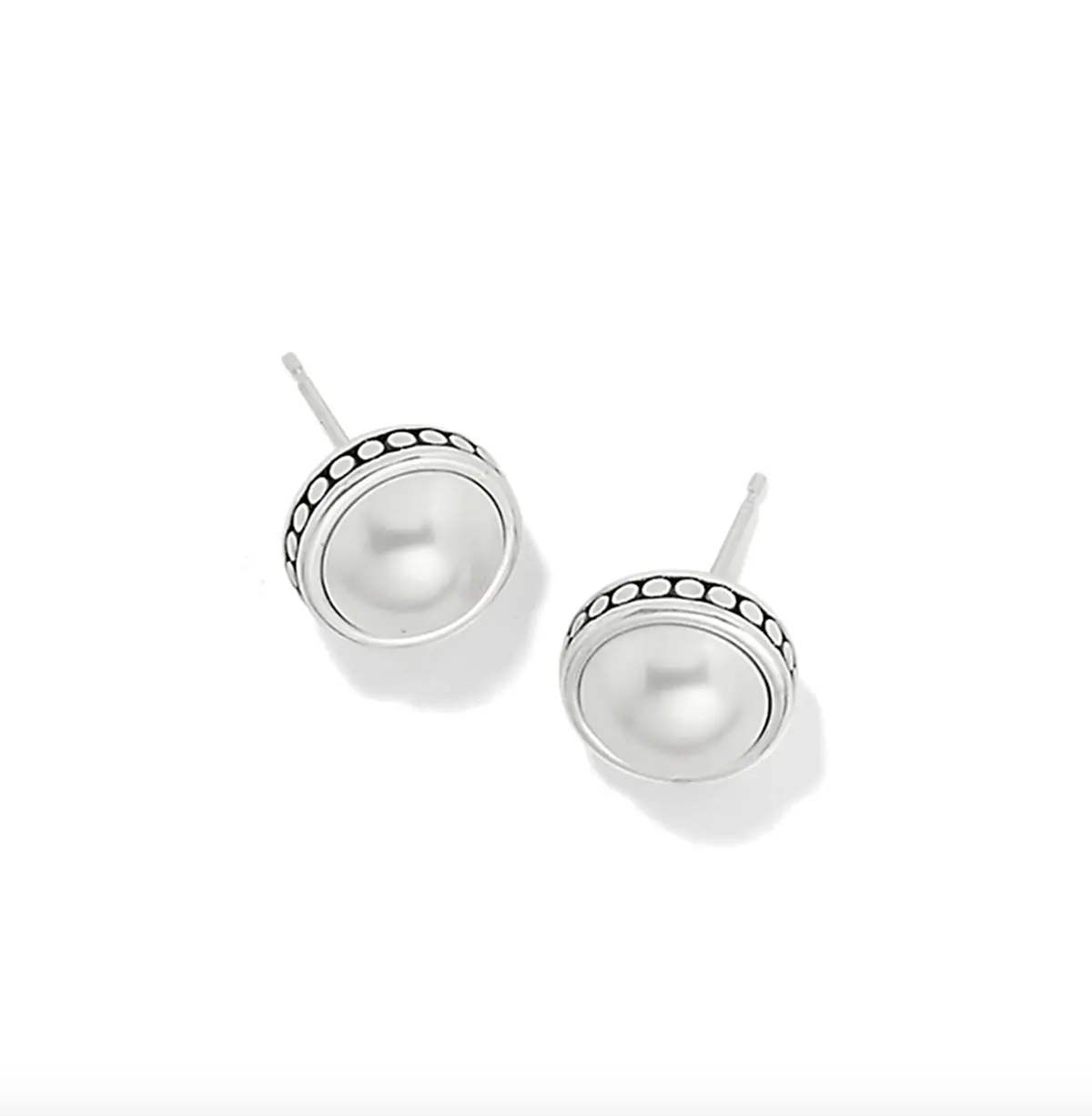 Pebble Dot Pearl Post Earrings 1