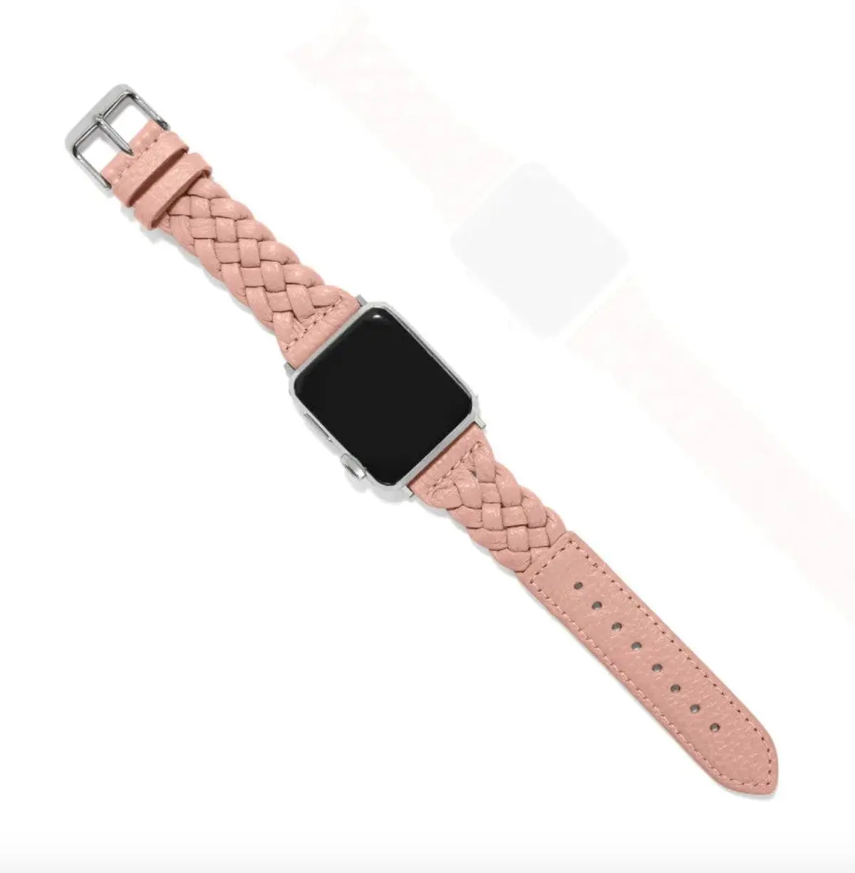 Sutton Braided Leather Watch Band | Pink Sand 1