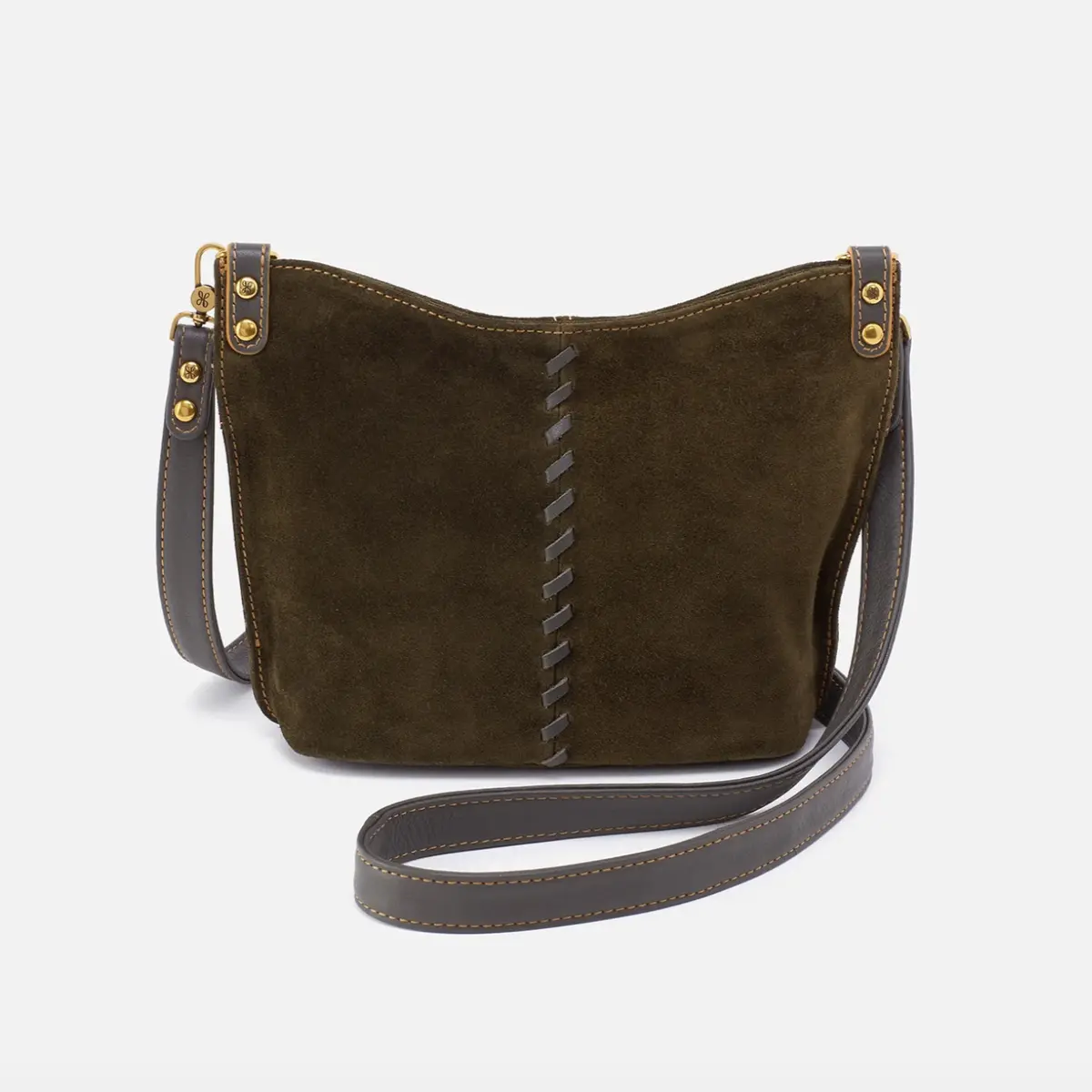 Pier Small Crossbody | Suede With Whipstitch 1