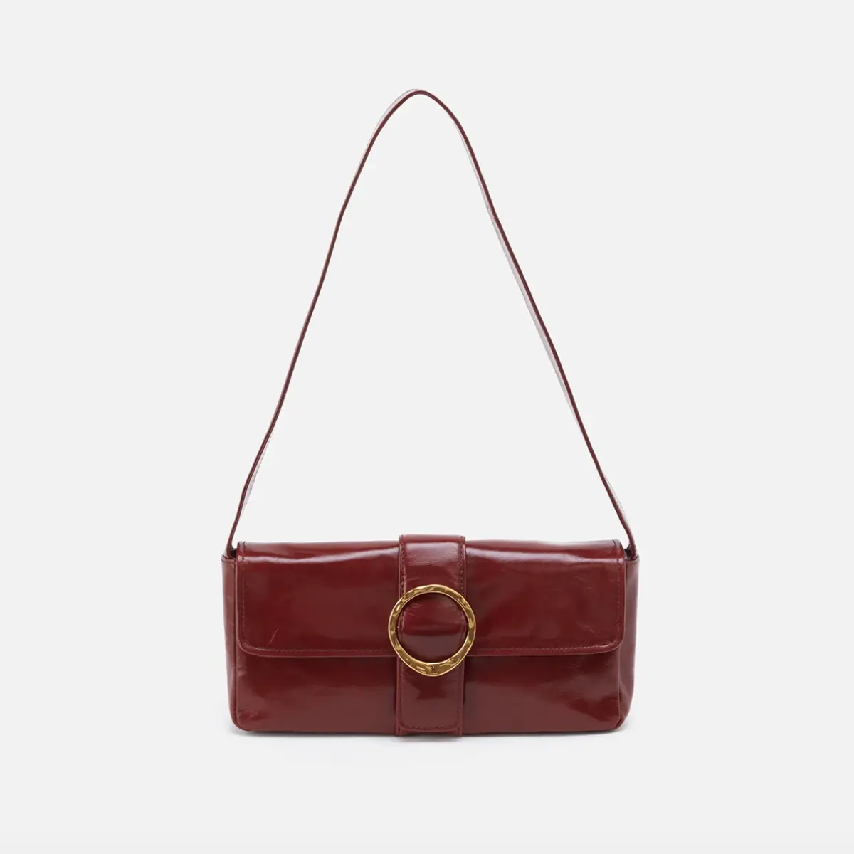 Sawyer Baguette Shoulder Bag | Polished Leather 1