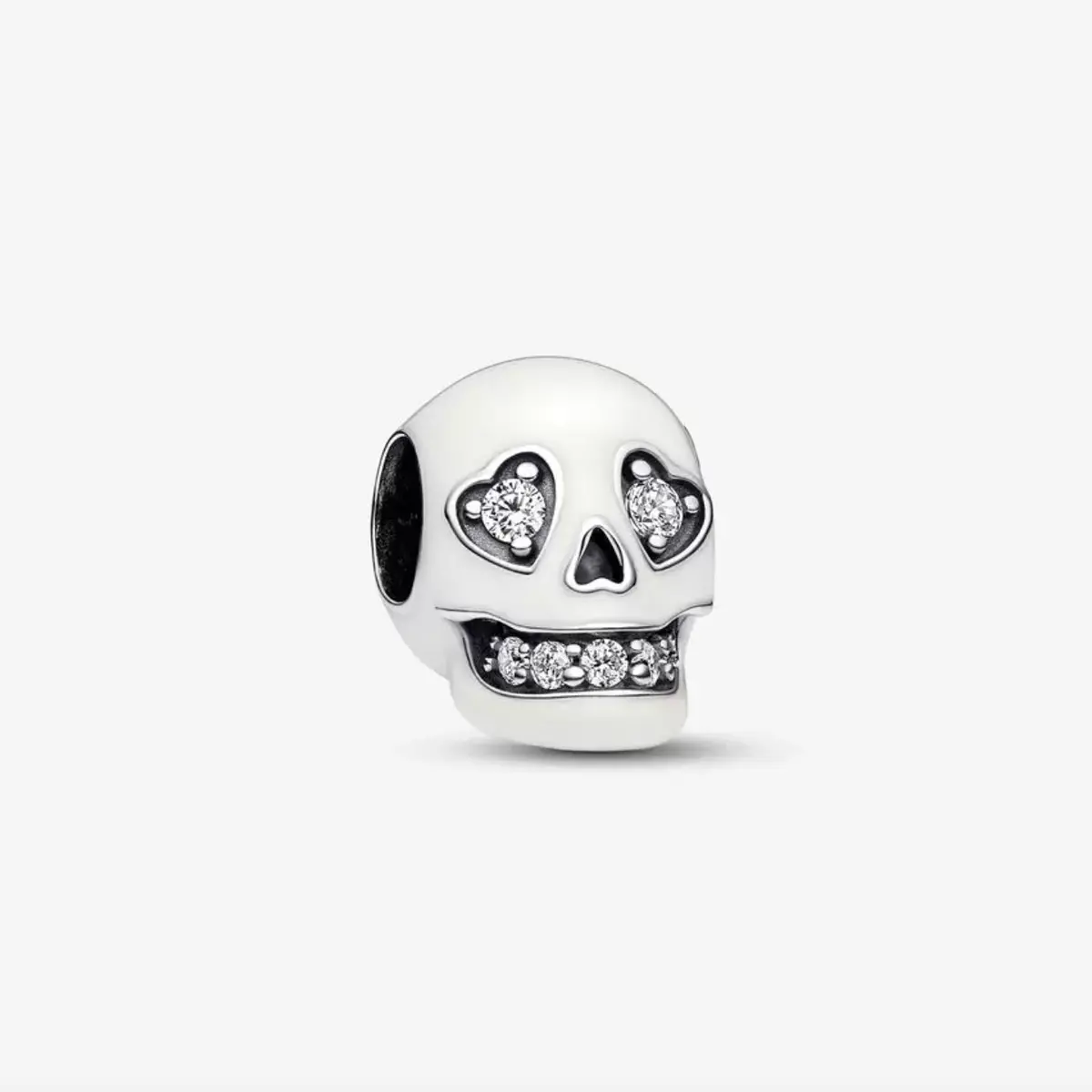Glow-In-The-Dark Sparkling Skull Charm 1