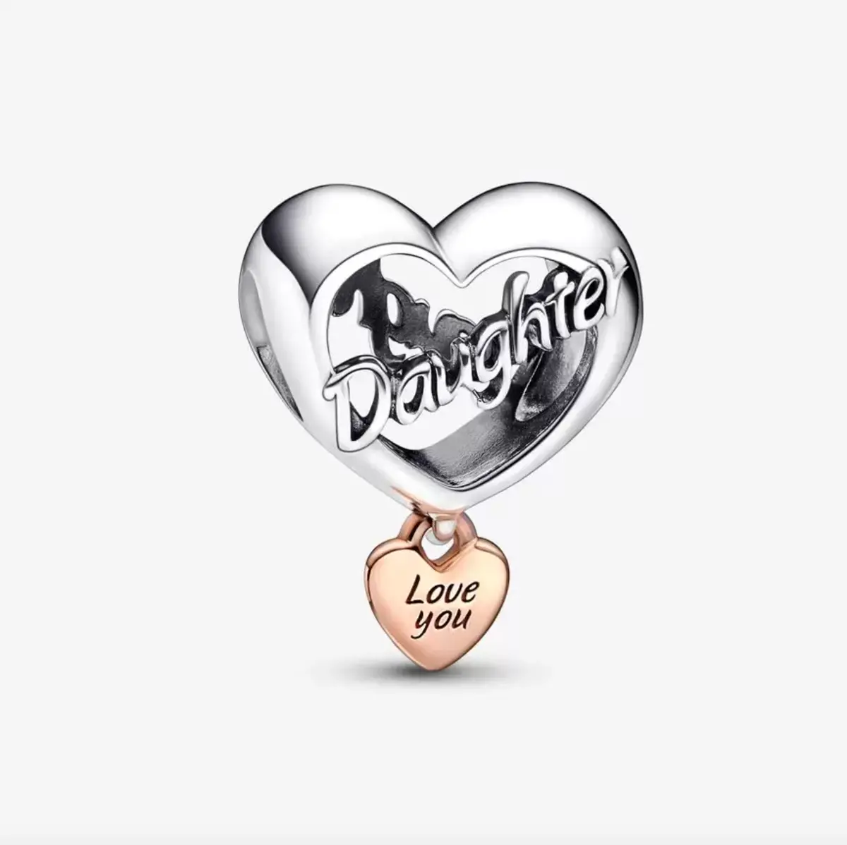Love You Daughter Heart Charm 1