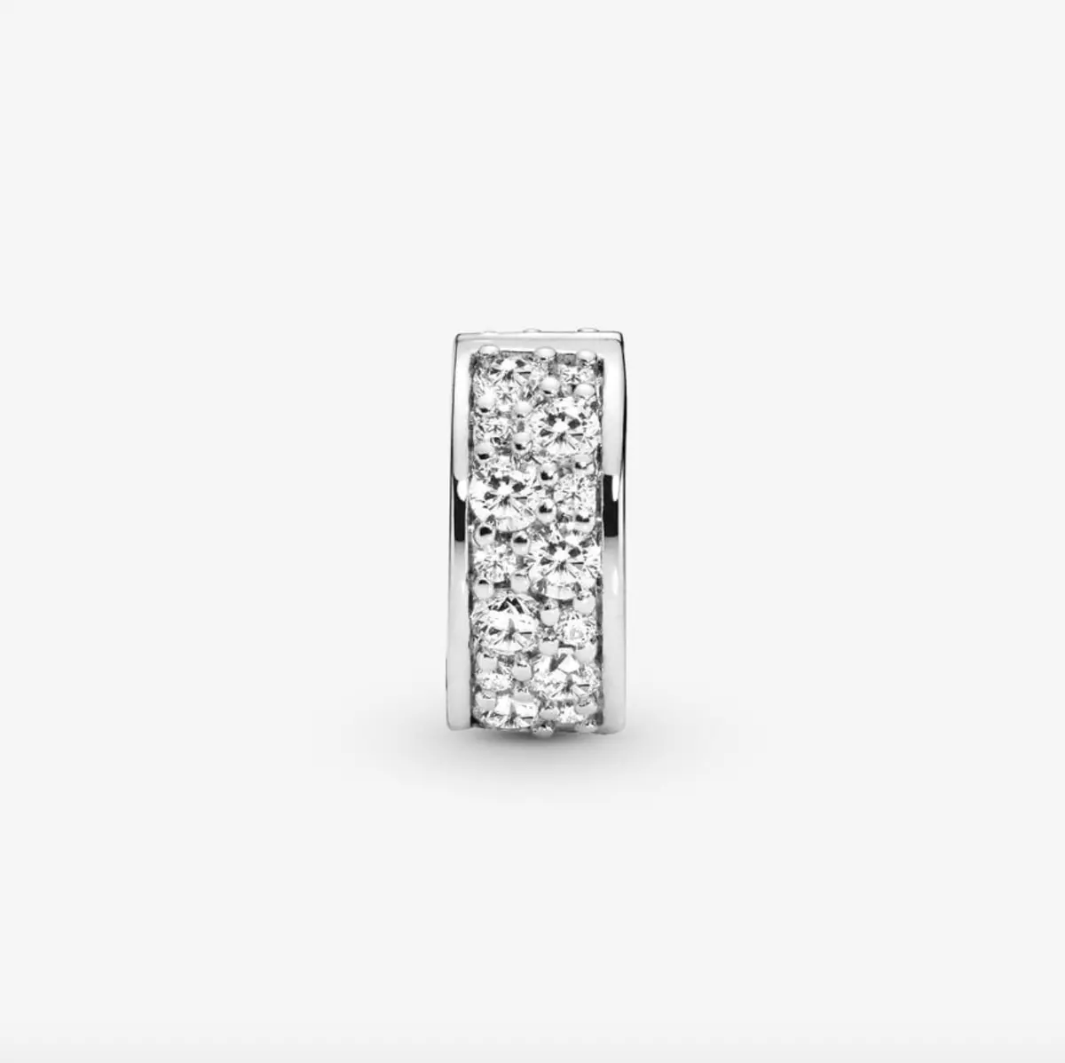 Clear Pavé Clip Charm 1