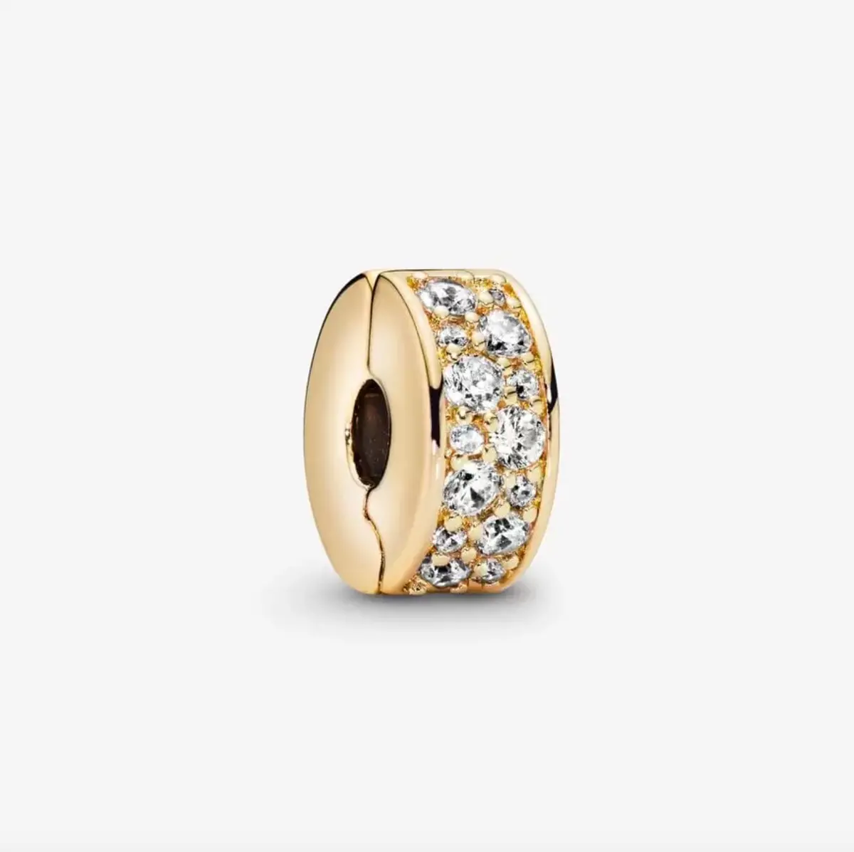 Clear Pavé Clip Charm 1