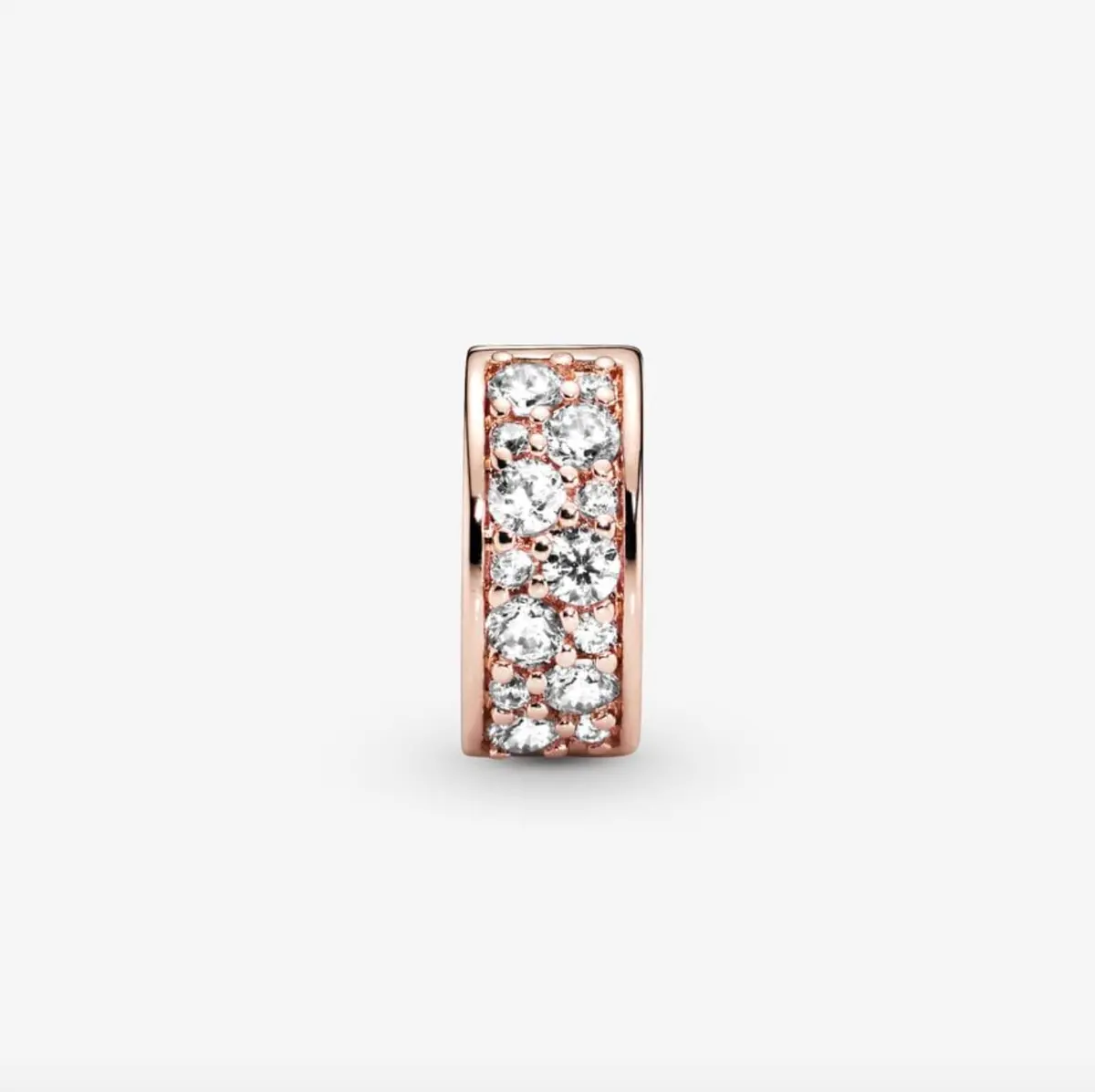 Clear Pavé Clip Charm 1
