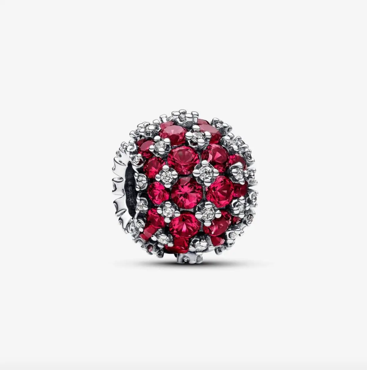 Sparkling Pavé Round Pink Charm 1