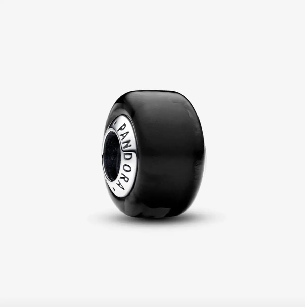 Black Mini Murano Glass Charm 1