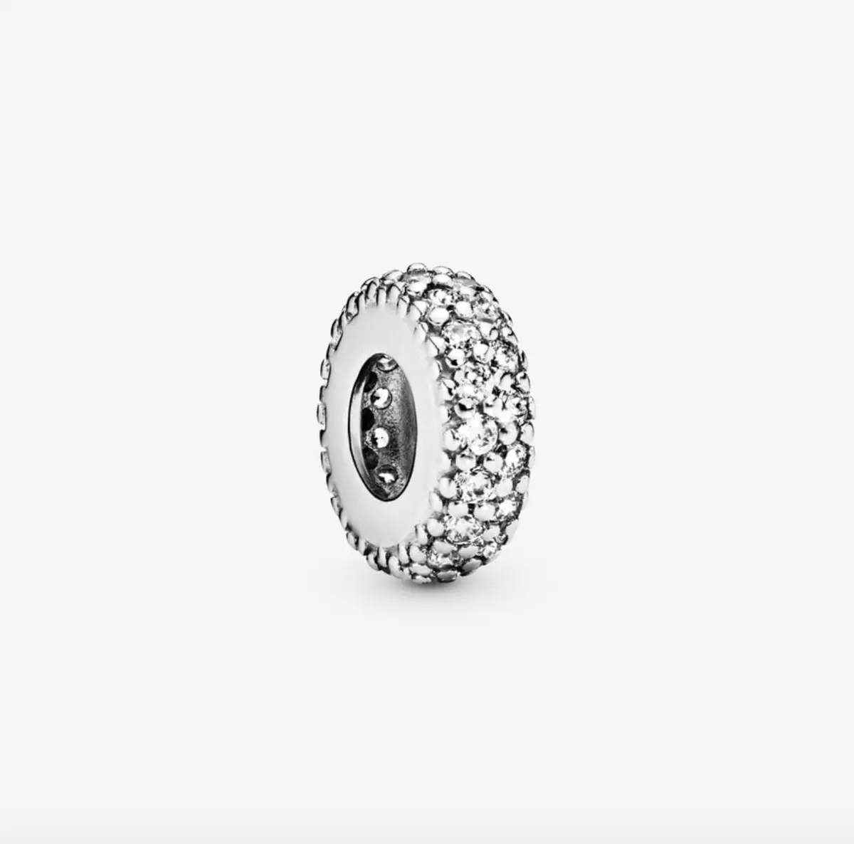 Clear Sparkle Spacer Charm 1