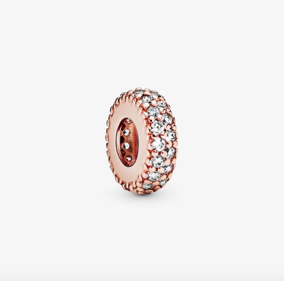 Clear Sparkle Spacer Charm 1
