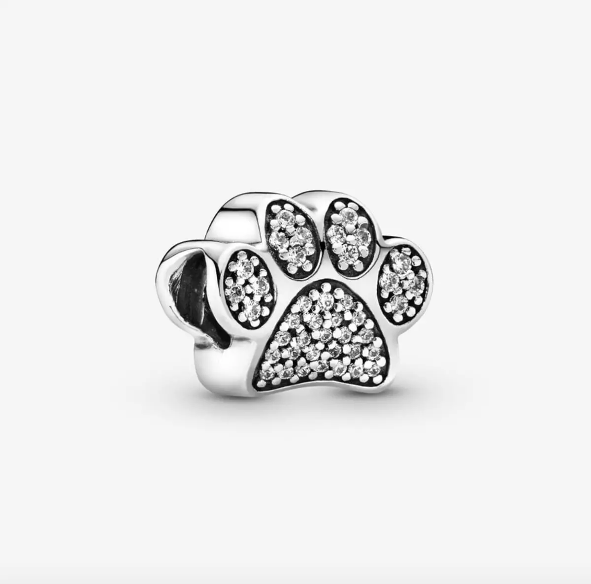 Sparkling Paw Print Charm 1