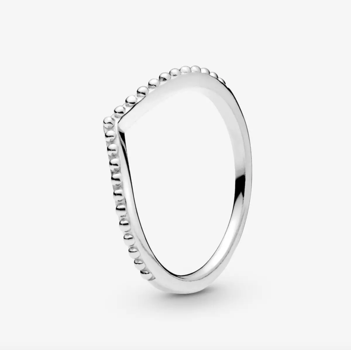 Beaded Wishbone Ring 1