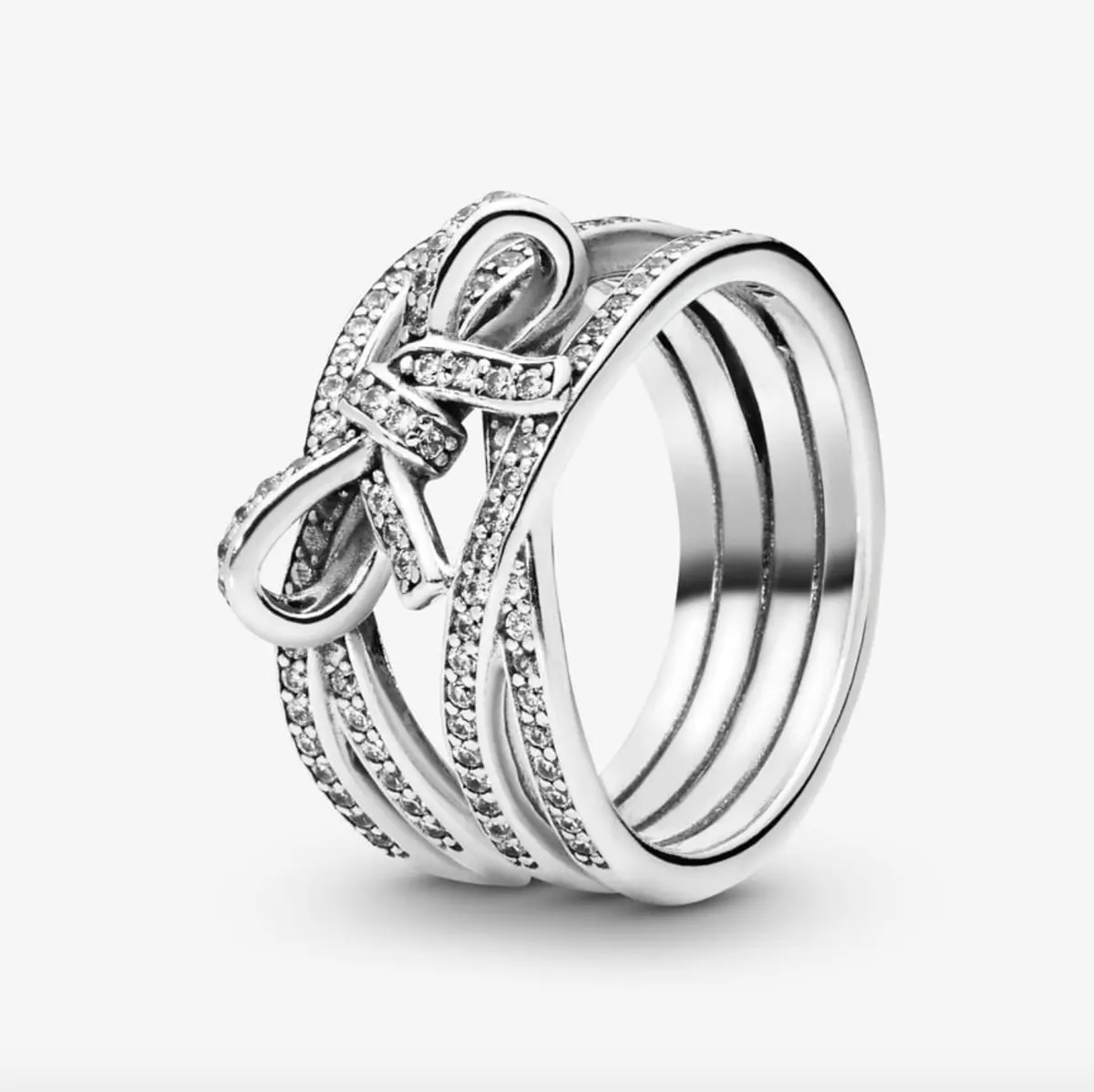 Sparkling Ribbon And Bow Ring 1