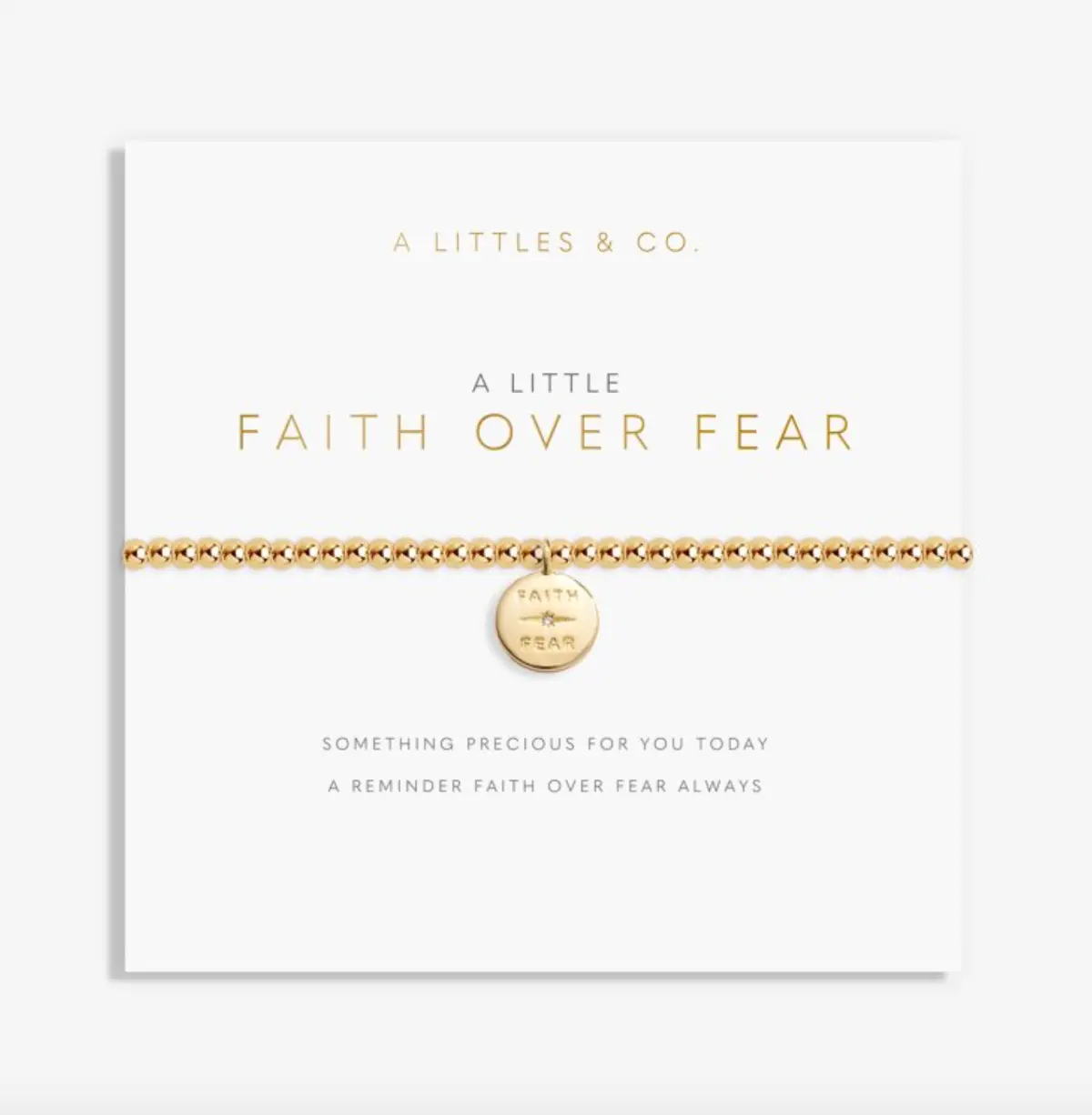 A Little "Faith Over Fear" Bracelet 1