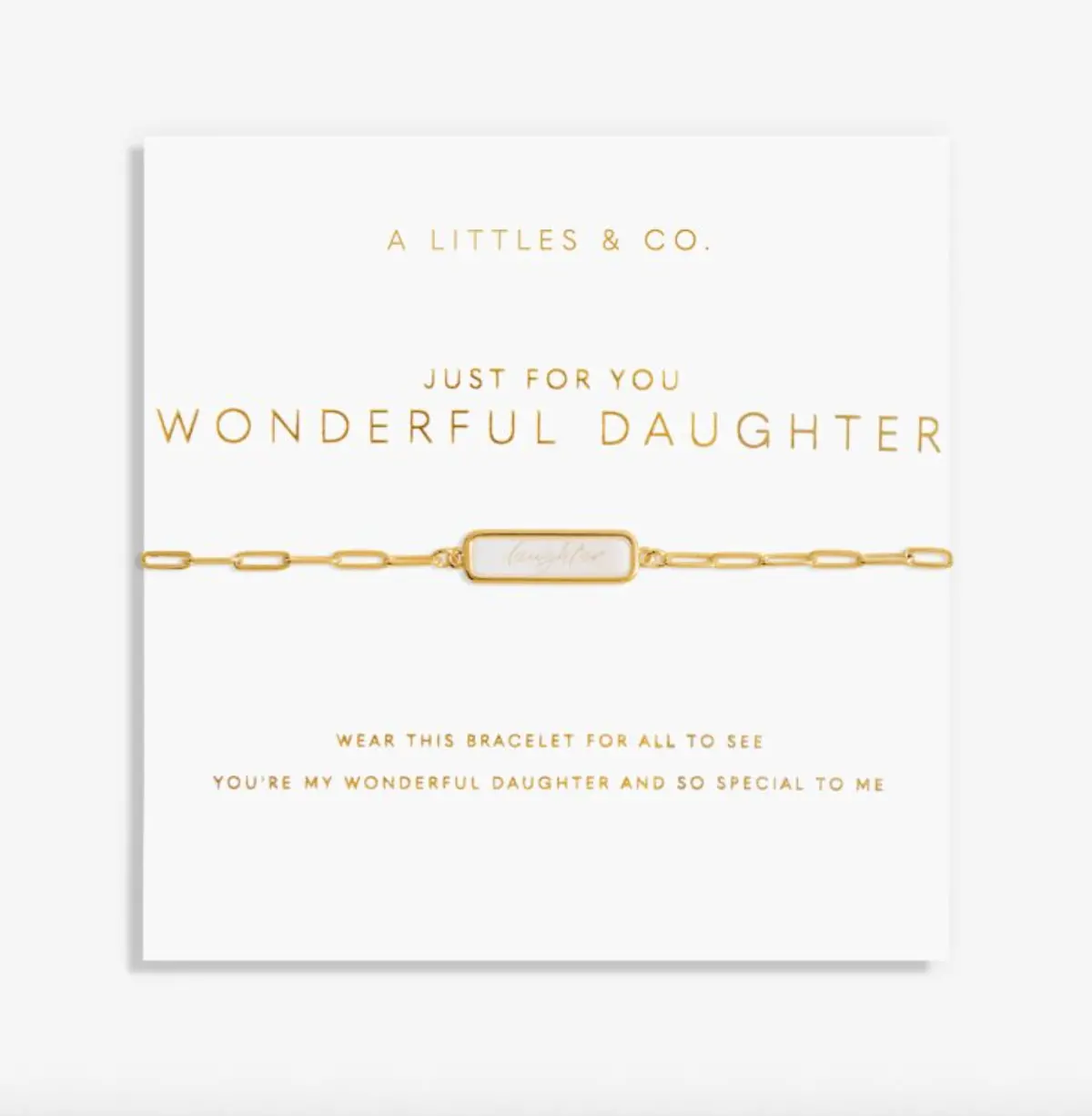 My Moments "Just For You Wonderful Daughter" Bracelet 1