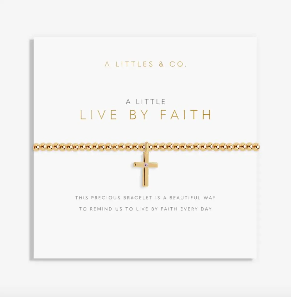 A Little "Live By Faith" Bracelet 1