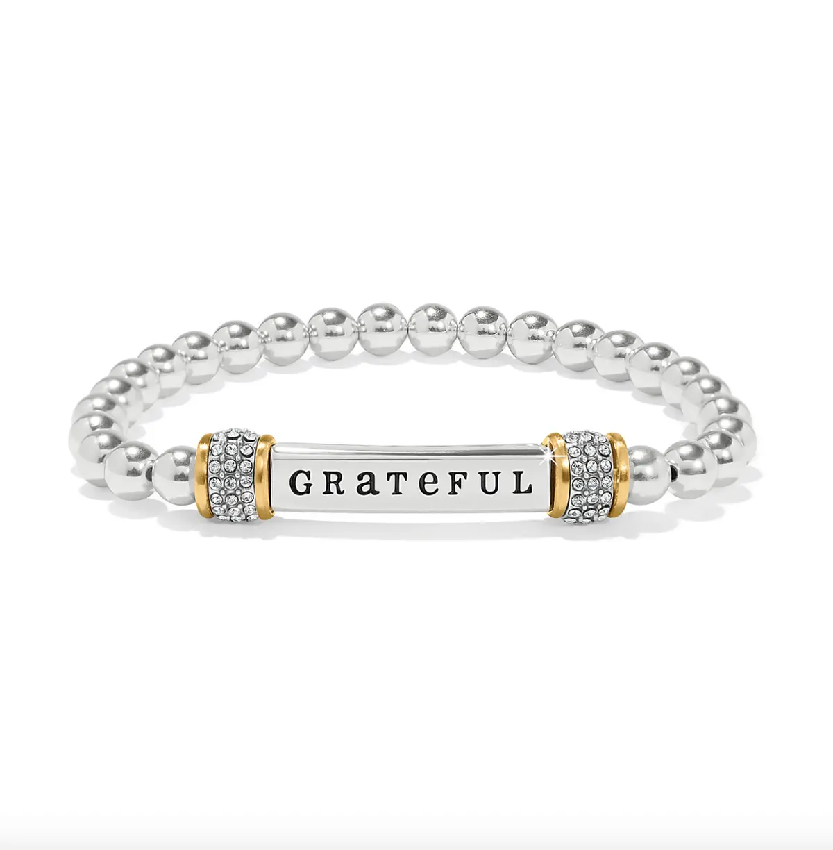 Meridian Grateful Two Tone Stretch Bracelet 1