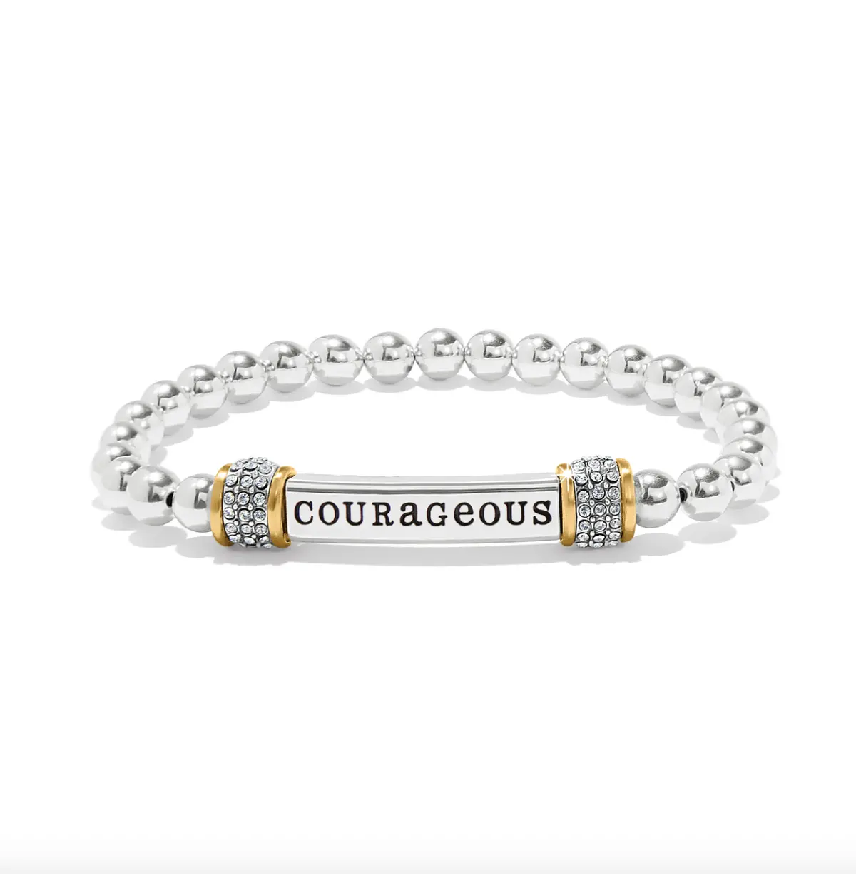 Meridian Courageous Two Tone Stretch Bracelet 1