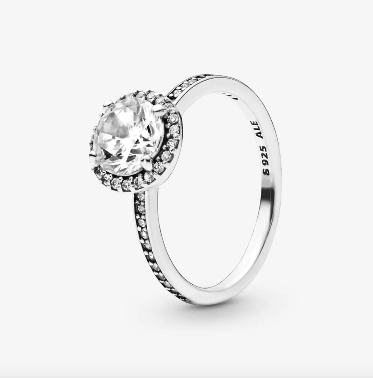 Round Sparkle Halo Ring 1