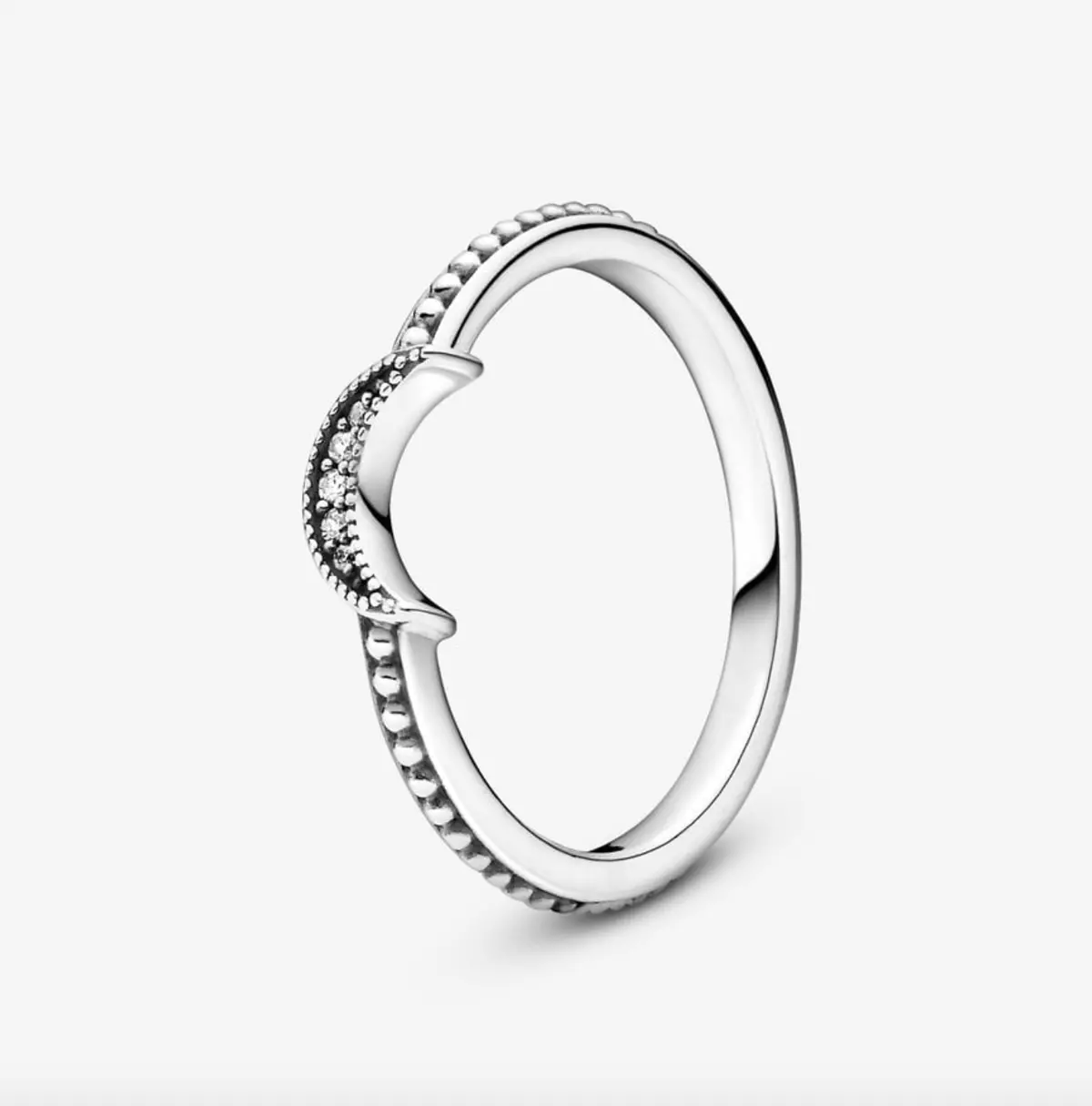Crescent Moon Beaded Ring 1