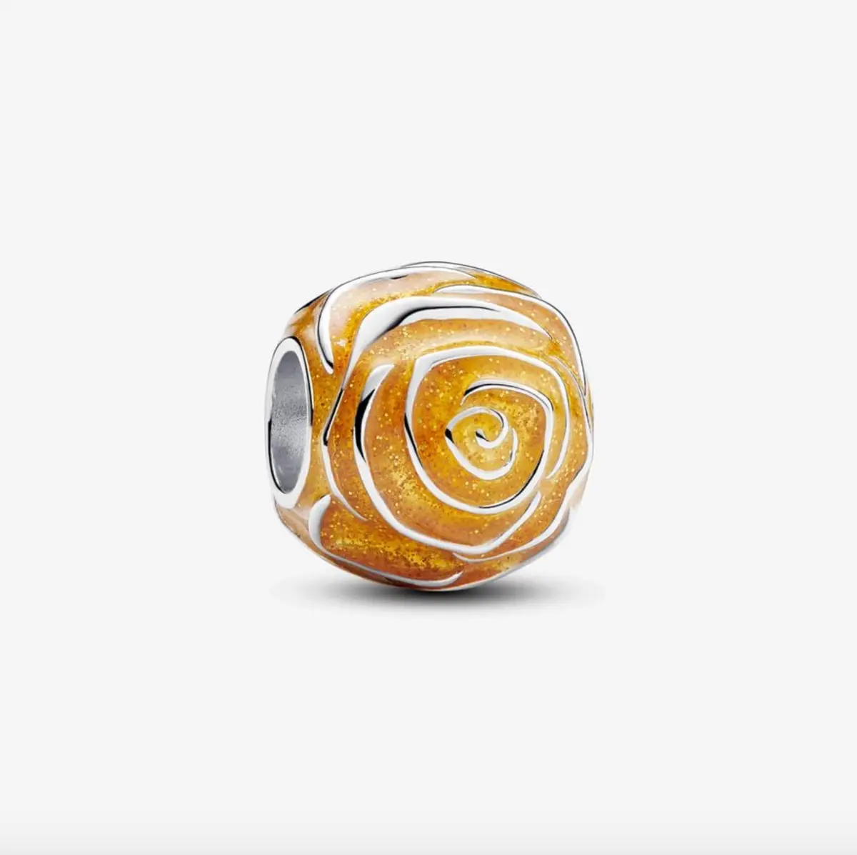 Yellow Rose In Bloom Charm 1