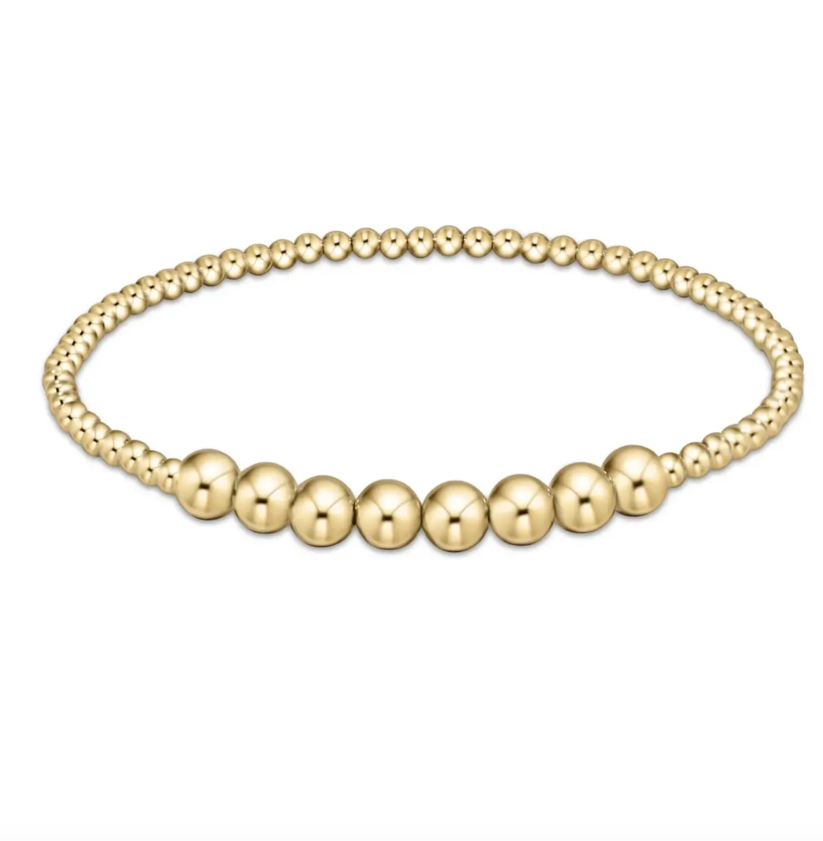 Classic Gold Beaded Bliss 2.5Mm Bead Bracelet - 5Mm Gold 1