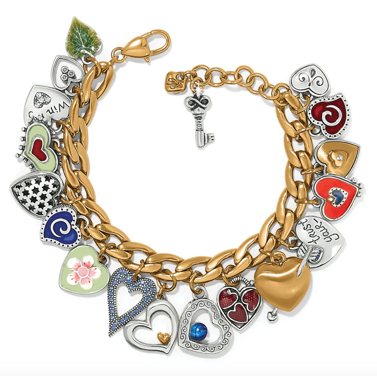 One Heart Color Charm Bracelet 1